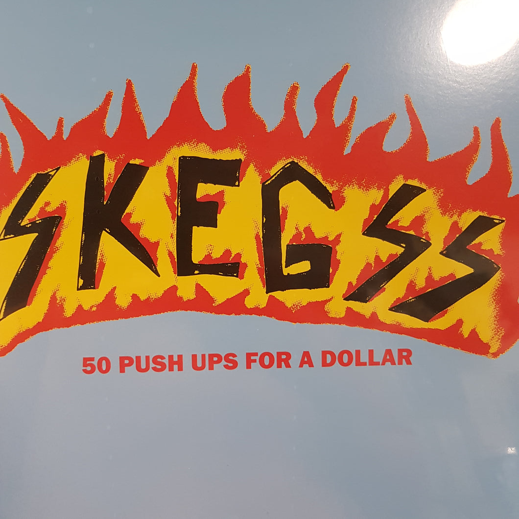 SKEGSS - 50 PUSH UPS FOR A DOLLAR (BLUE COLOURED) (USED VINYL 2020 US M-/M-)