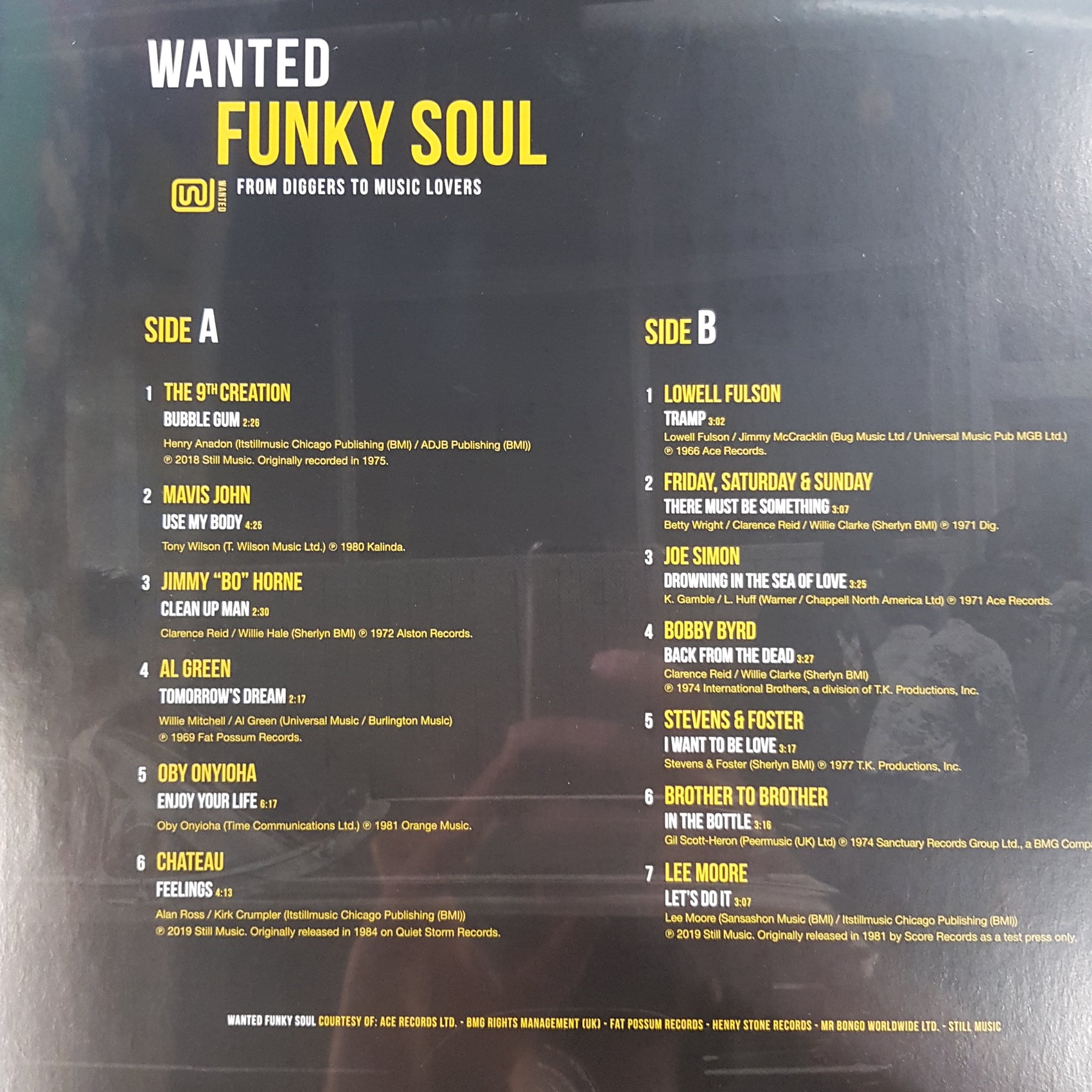 VARIOUS ARTISTS - WANTED FUNKY SOUL VINYL