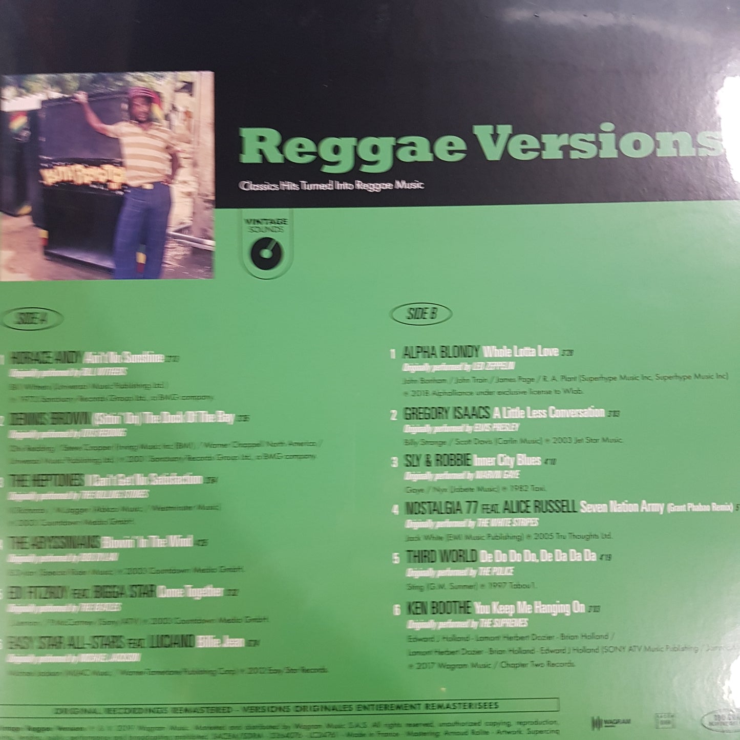 VARIOUS ARTISTS - REGGAE VERSIONS: CLASSIC HITS TURNED INTO REGGAE HITS VINYL