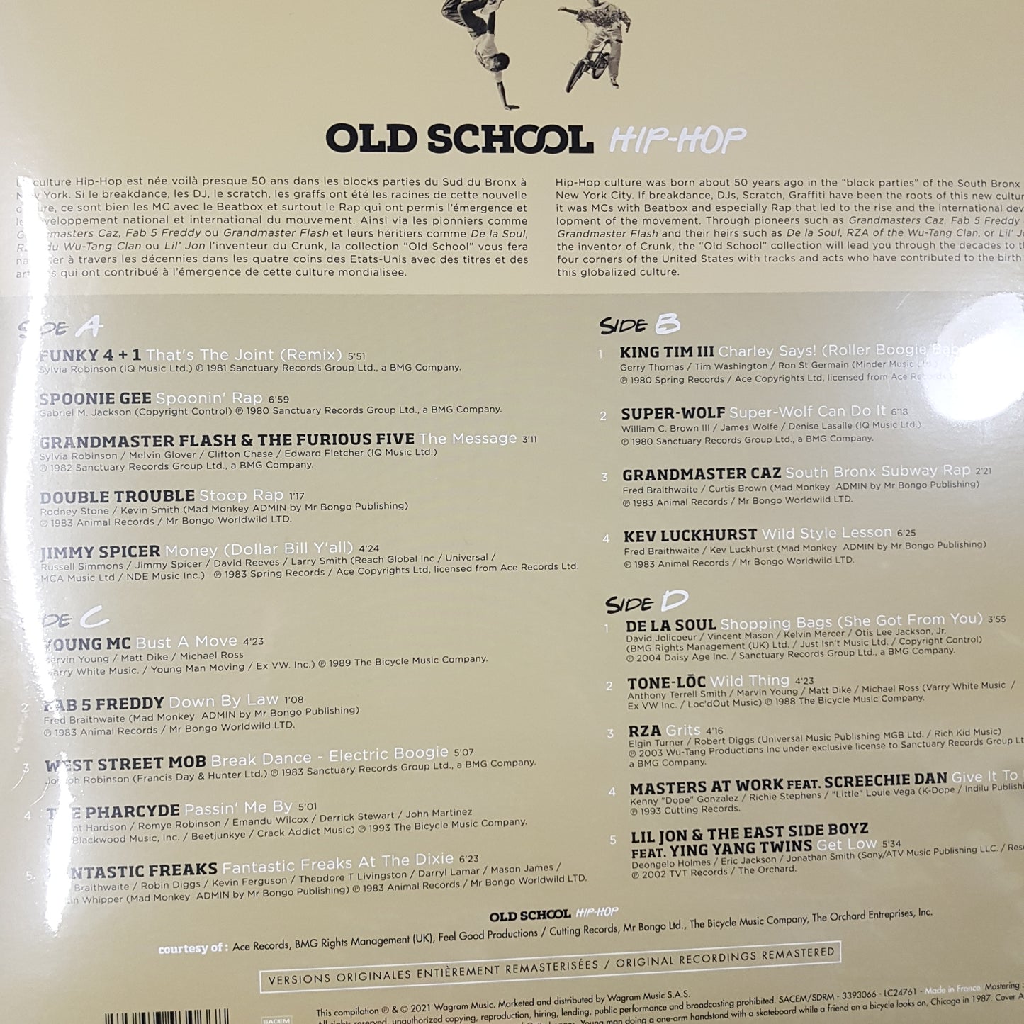 VARIOUS ARTISTS - OLD SCHOOL HIP-HOP (2LP) VINYL