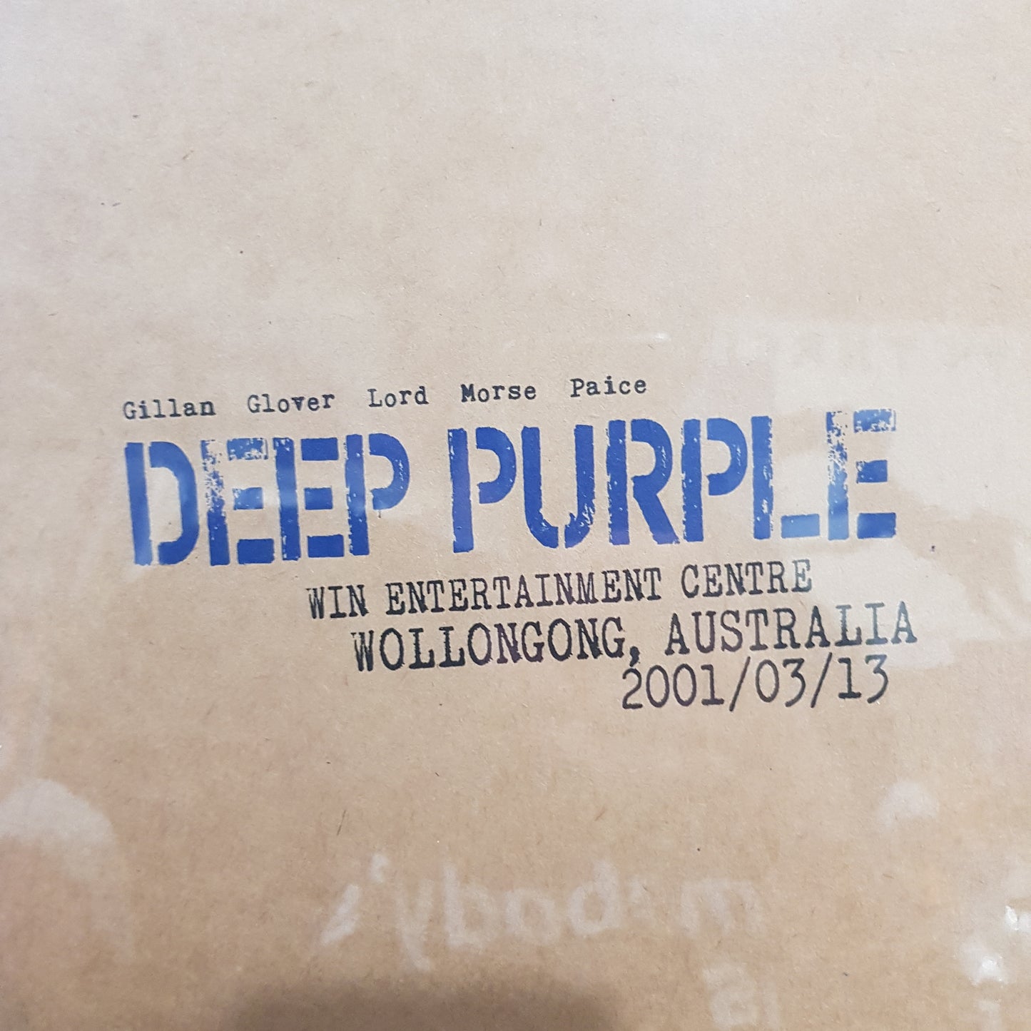 DEEP PURPLE - LIVE AT WIN ENTERTAINMENT CENTRE AT WOLLONGONG, AUS 13/03/2001(3LP) (BLUE COLOURED) (5000 COPIES) VINYL