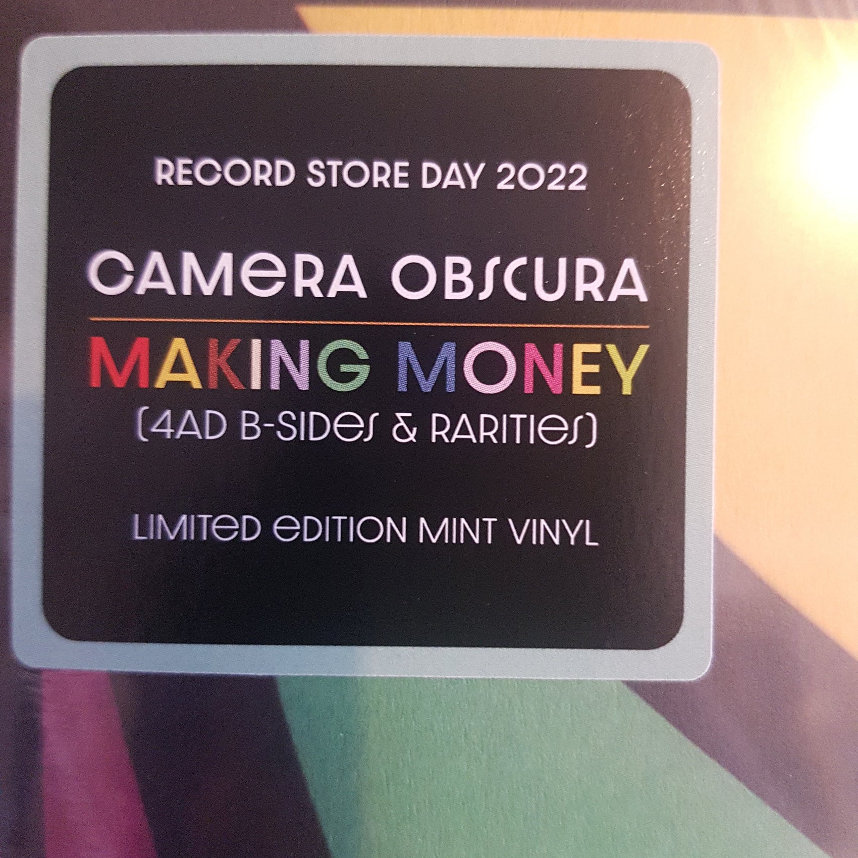 CAMERA OBSCURA - MAKING MONEY: 4AD B-SIDES AND RARITIES (MINT COLOURED) VINYL RSD 2022