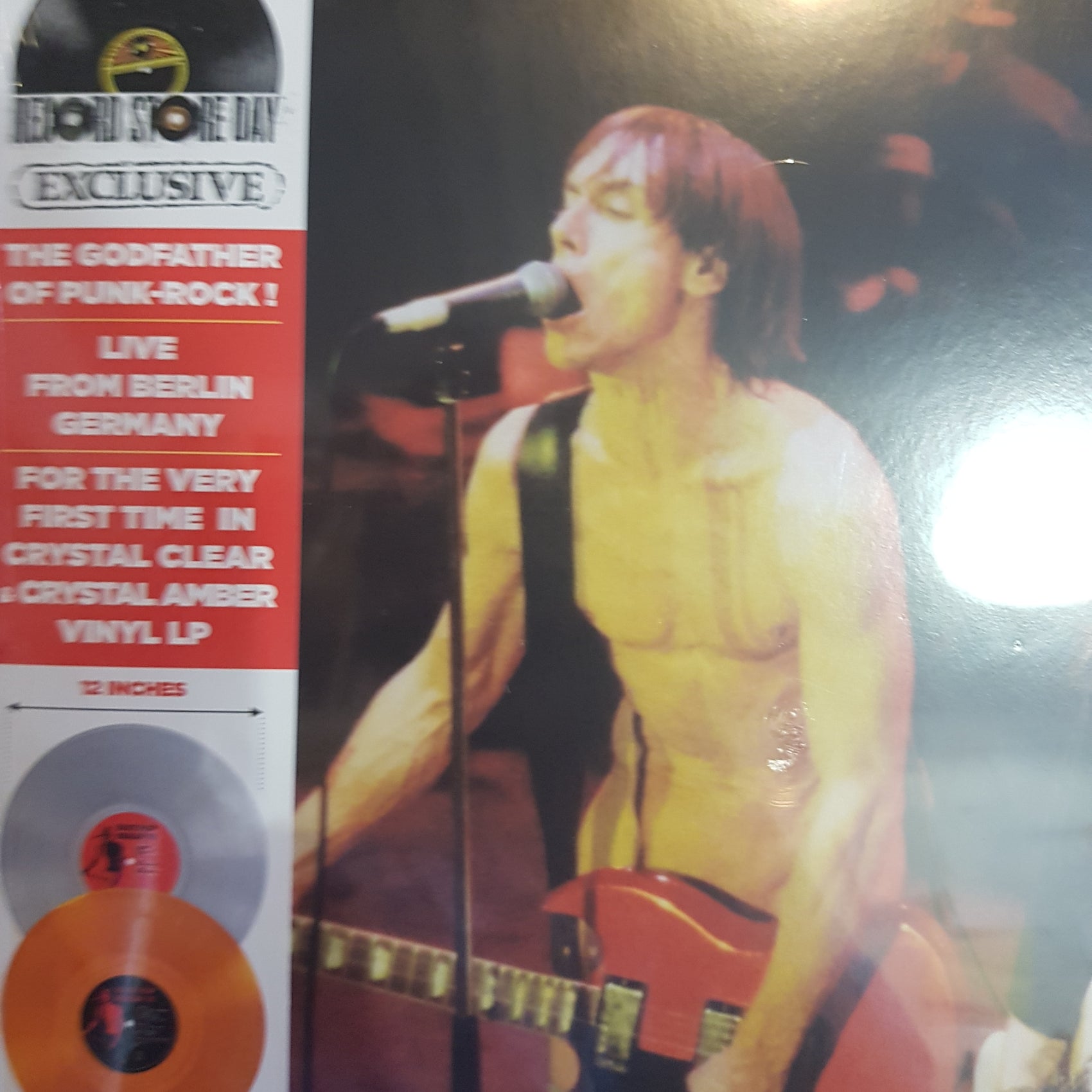 IGGY POP - BERLIN '91 (CLEAR AND AMBER COLOURED) (2LP) VINYL RSD 2022