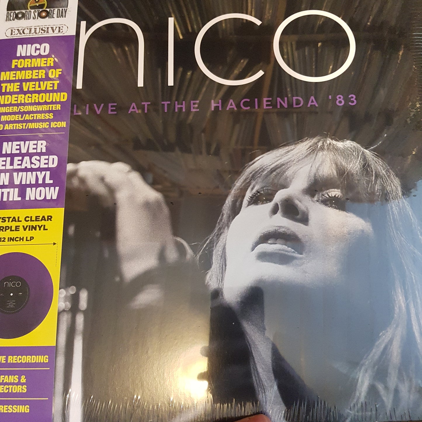 NICO - LIVE AT THE HACIENDA '83 (PURPLE COLOURED) VINYL RSD 2022