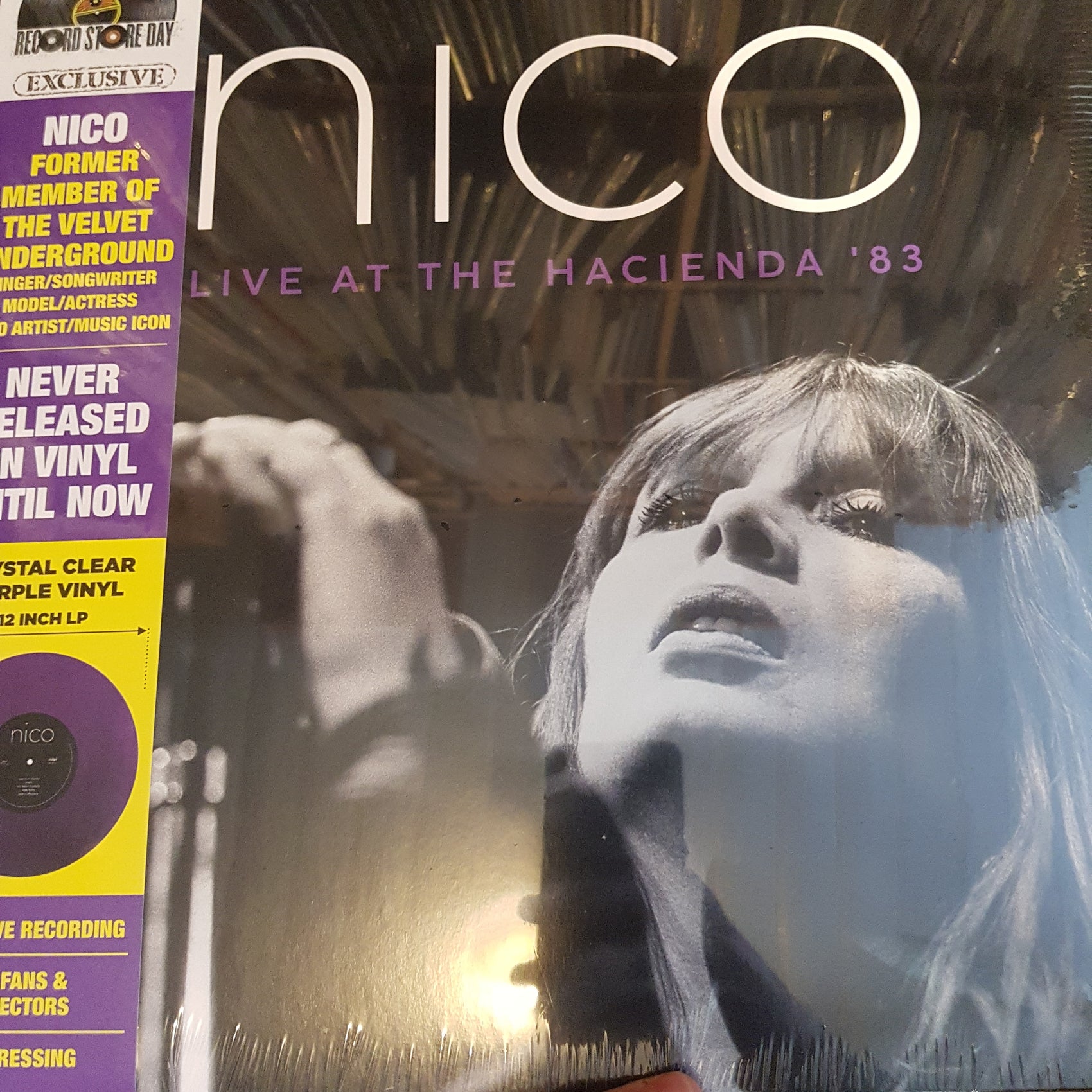 NICO - LIVE AT THE HACIENDA '83 (PURPLE COLOURED) VINYL RSD 2022