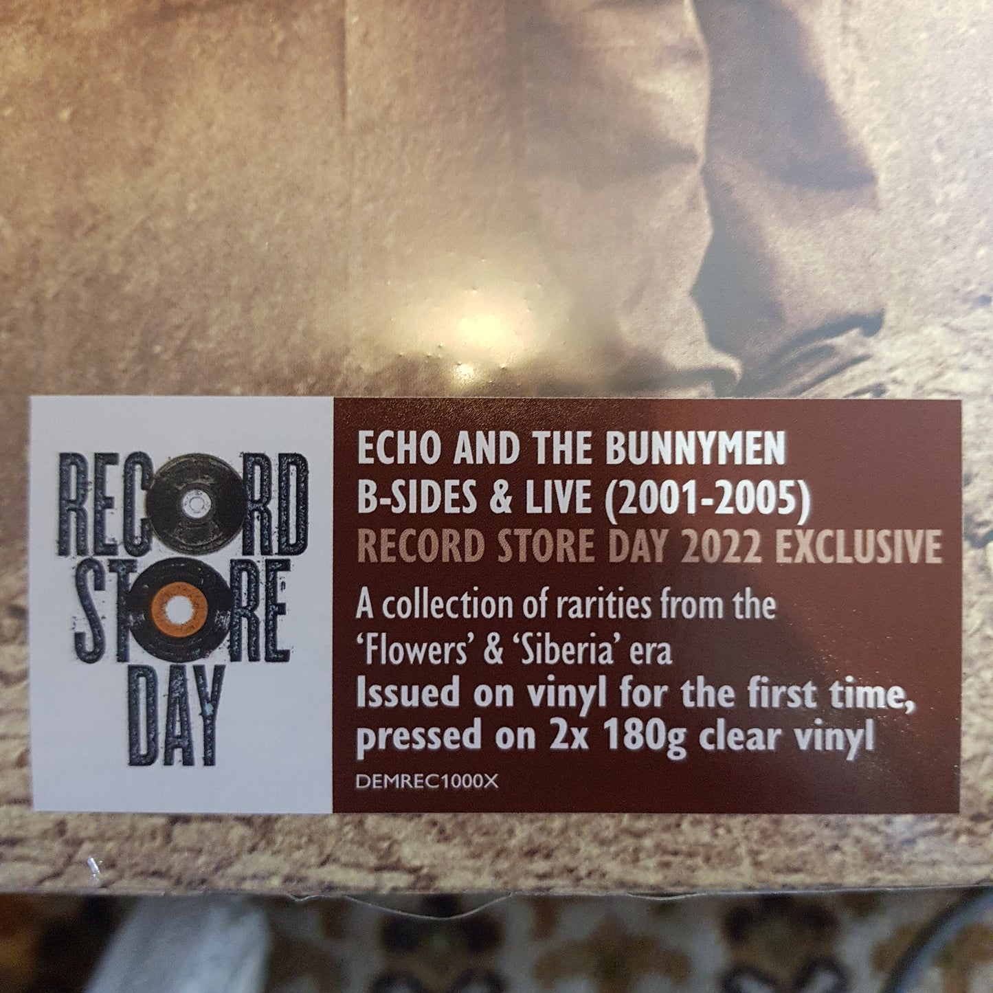 ECHO AND THE BUNNYMEN - B-SIDES AND LIVE 2001-2005 (CLEAR COLOURED) (2LP) VINYL RSD 2022