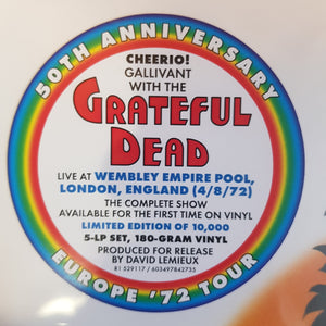 GRATEFUL DEAD - WEMBLEY EMPIRE POOL, LONDON, ENGLAND 4/8/72 BOX SET (5LP) VINYL RSD 2022