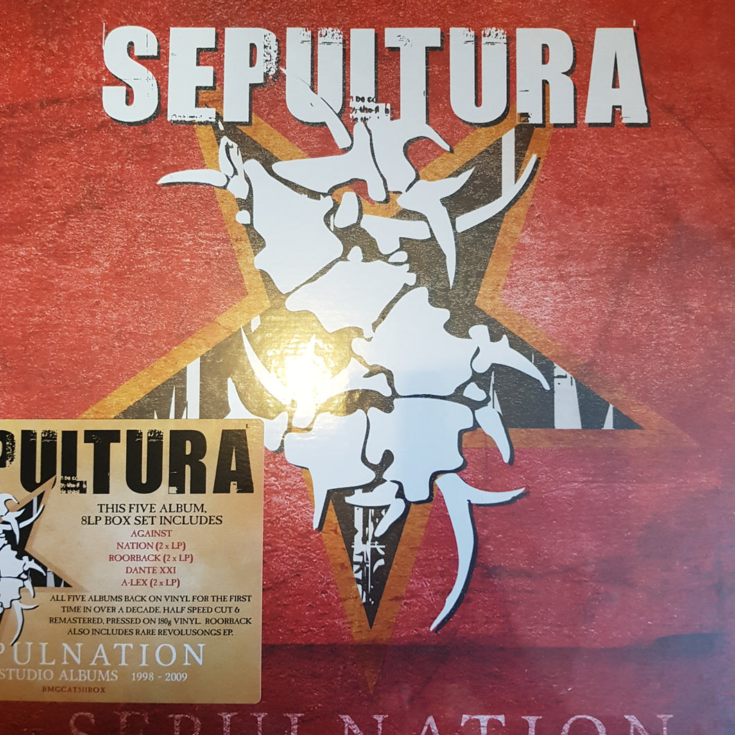 SEPULTURA - SEPULNATION: THE STUDIO ALBUMS 1998-2009 (8LP+ 1EP) VINYL RSD 2022
