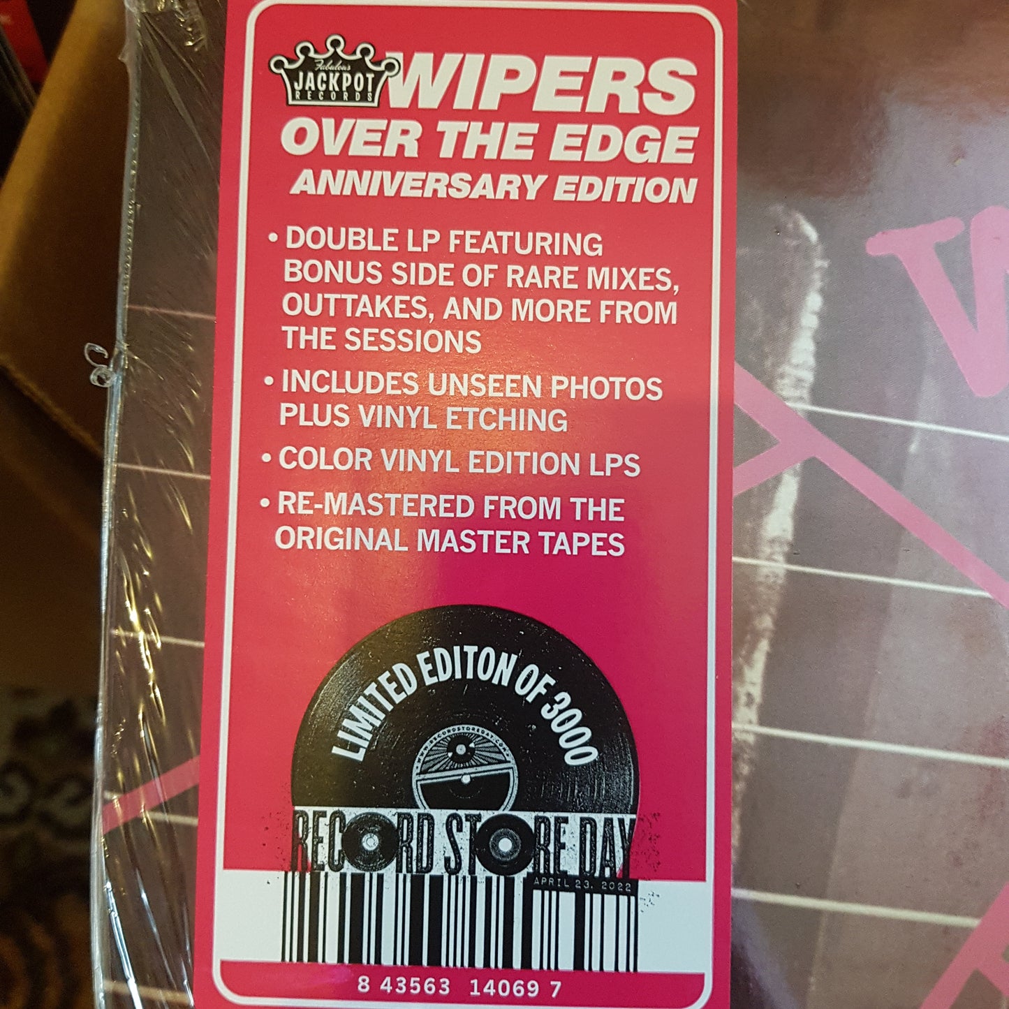 WIPERS - OVER THE EDGE (COLOURED) (2LP) VINYL RSD 2022