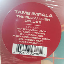 Load image into Gallery viewer, TAME IMPALA - SLOW RUSH (2x COLOURED LPs+ 2x 12&quot; REMIXES + 7&quot; B SIDES) VINYL BOX SET
