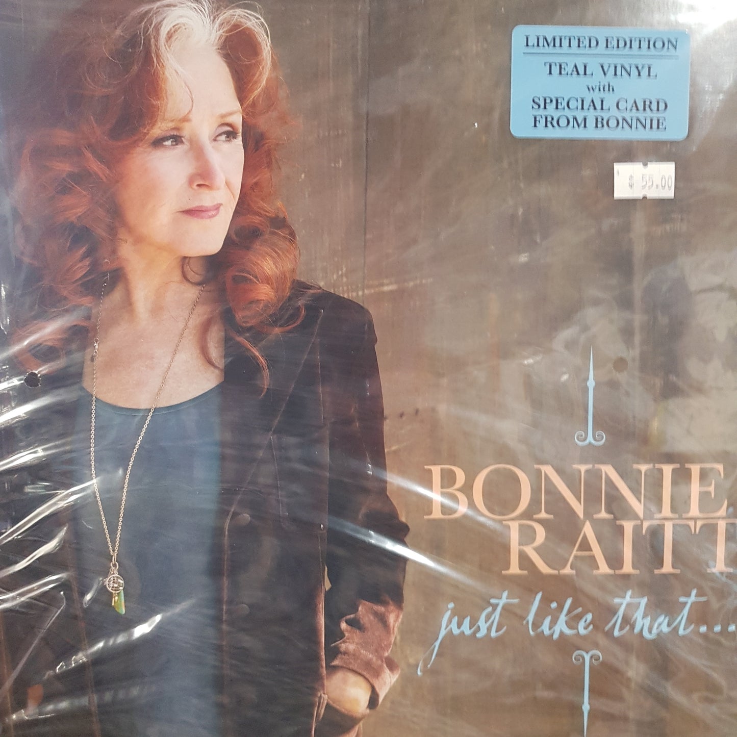 BONNIE RAITT - JUST LIKE THAT (TEAL COLOURED) VINYL