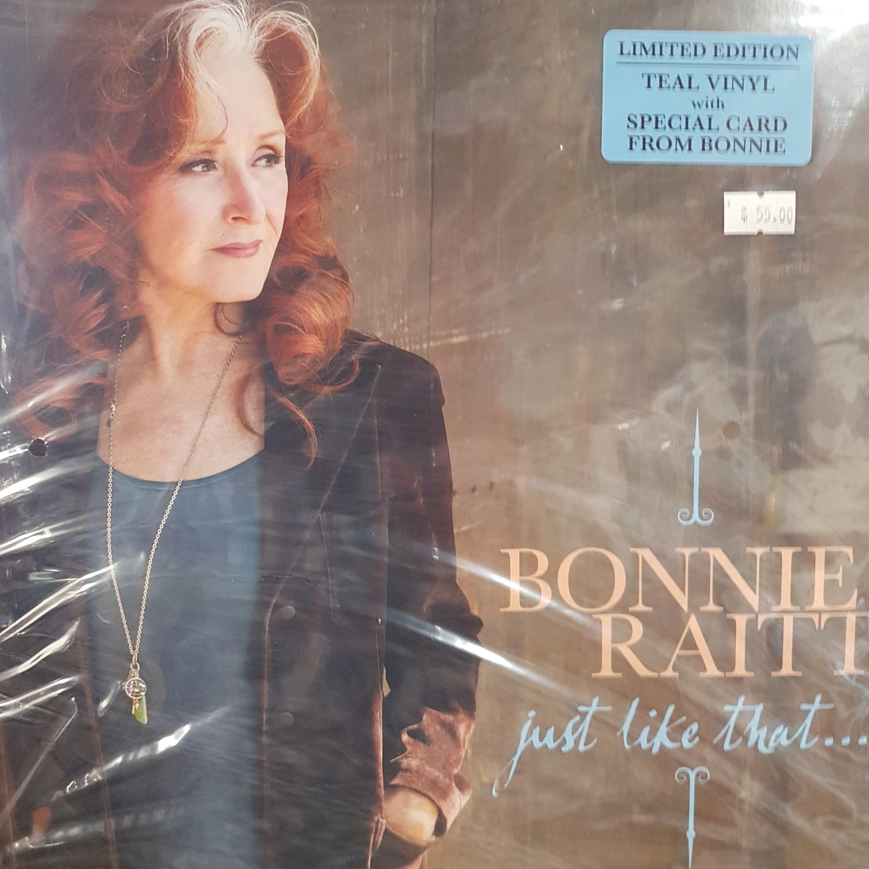 BONNIE RAITT - JUST LIKE THAT (TEAL COLOURED) VINYL
