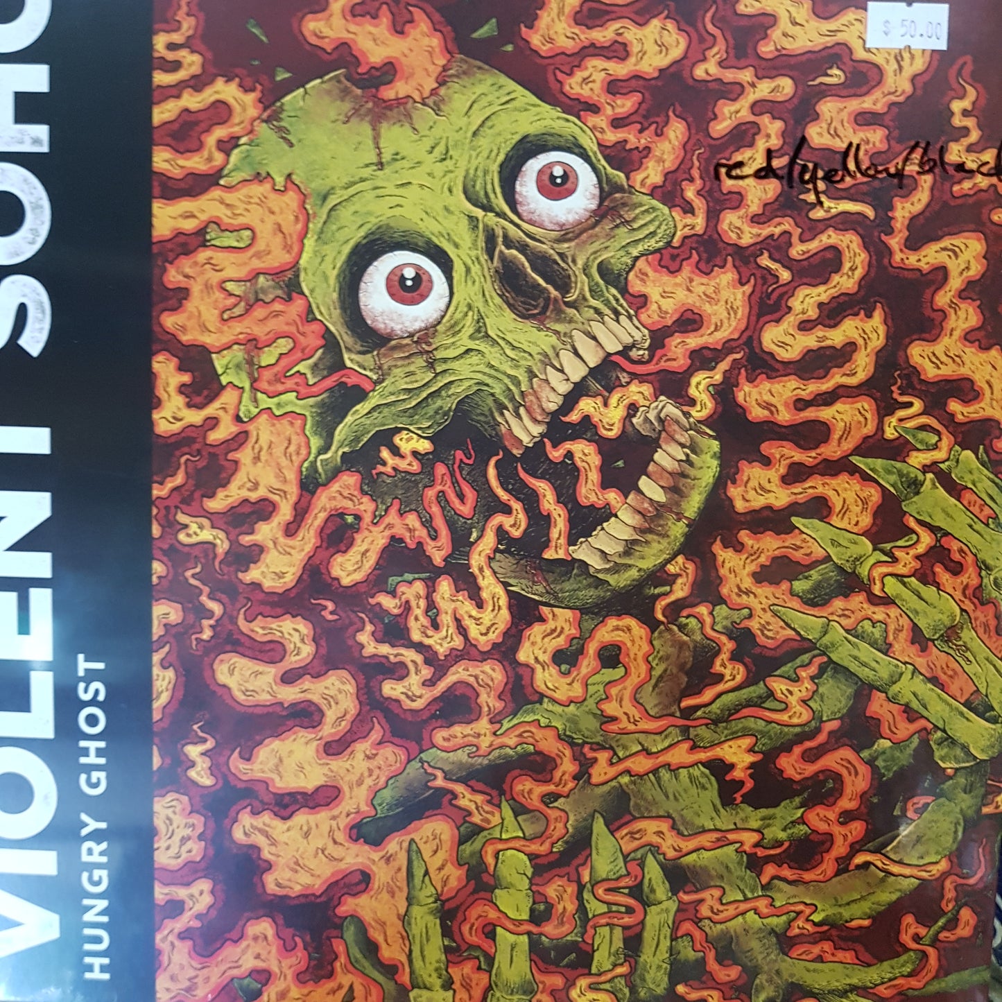 VIOLENT SOHO - HUNGRY GHOST (TEN YEAR ANNIVERSARY) (RED AND BLACK SPLATTER COLOURED) VINYL