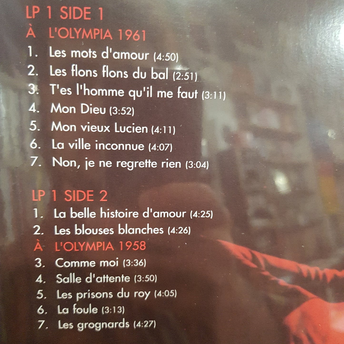 EDITH PIAF - AT THE OLYMPIA (2LP) VINYL