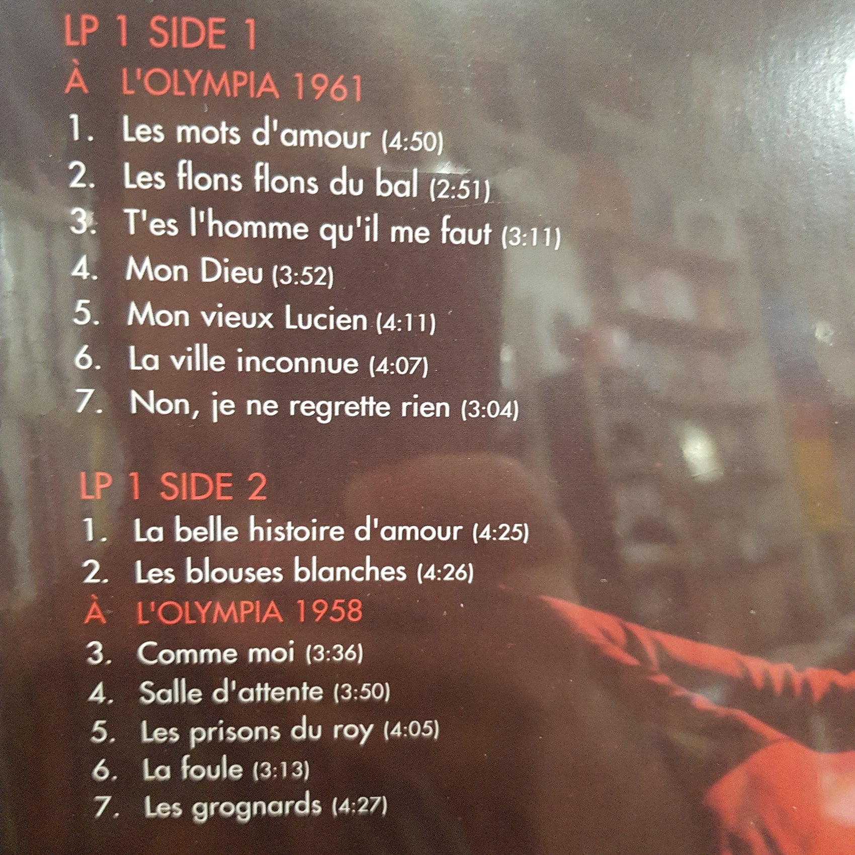 EDITH PIAF - AT THE OLYMPIA (2LP) VINYL