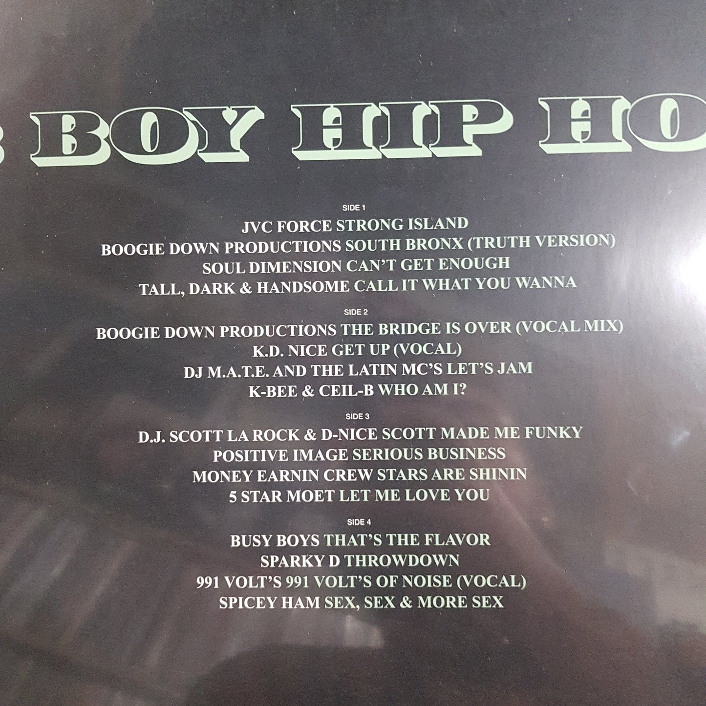 VARIOUS ARTISTS - B BOY HIP-HOP (2LP) VINYL