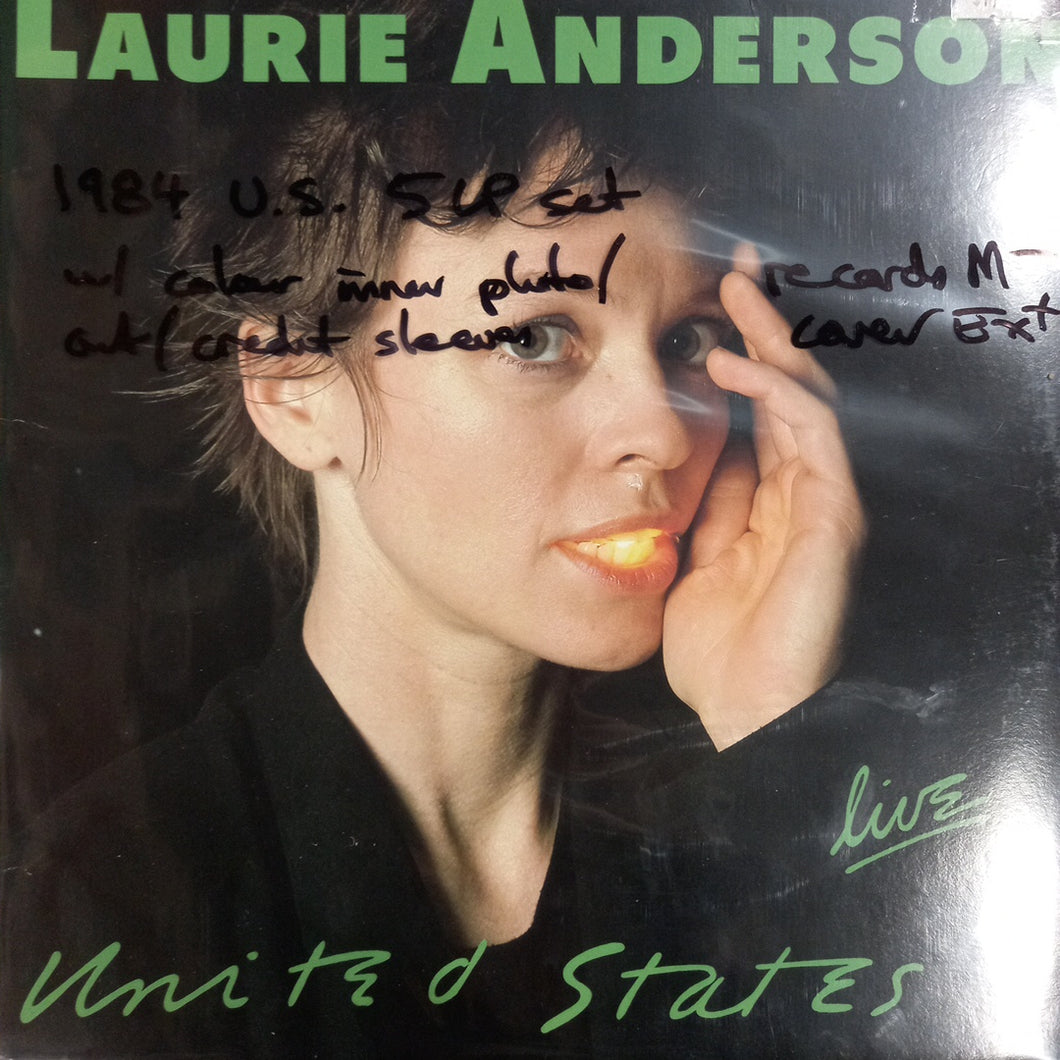 LAURIE ANDERSON - UNITED STATES LIVE (USED VINYL 1984 U.S. 5LP SET M- EX+)