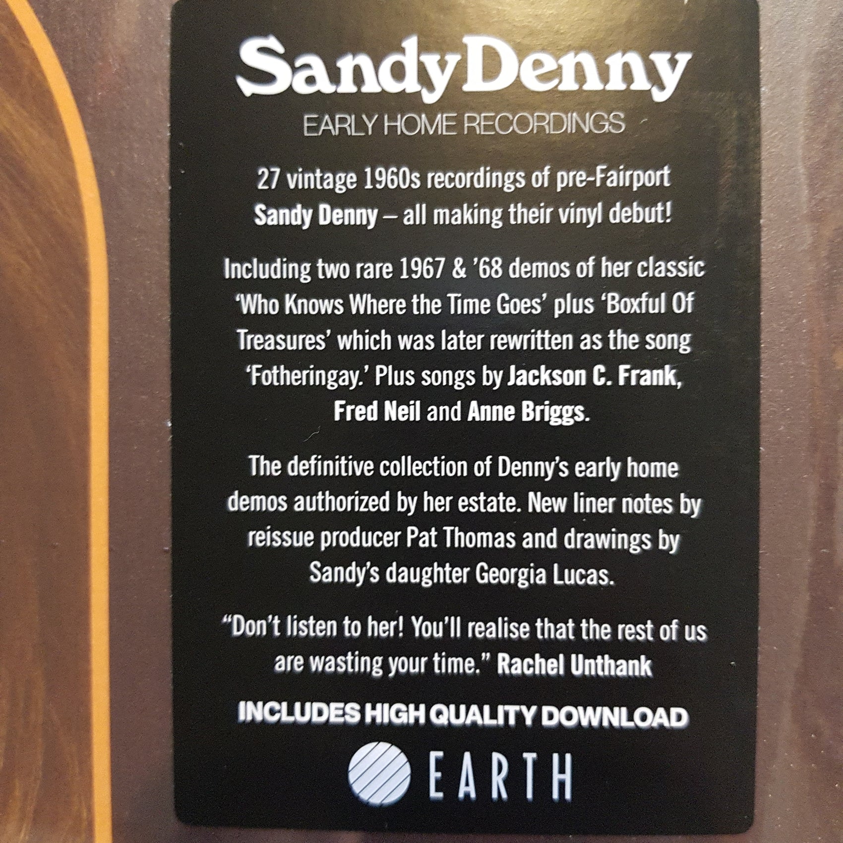 SANDY DENNY - EARLY HOME RECORDINGS VINYL RSD 2022