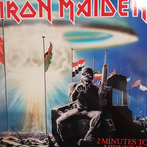 IRON MAIDEN - 2 MINUTES TO MIDNIGHT (12") (USED VINYL 1984 UK M-/M-)