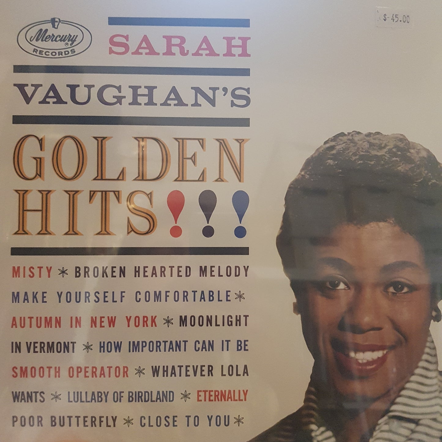 SARAH VAUGHAN - GOLDEN HITS VINYL