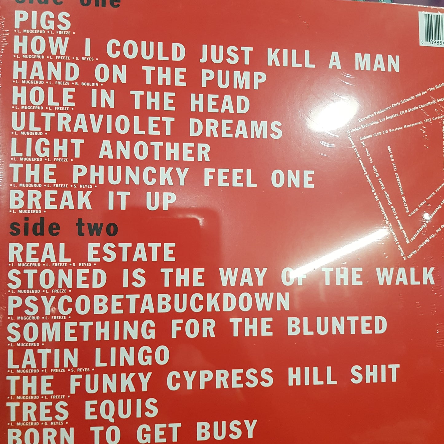 CYPRESS HILL - SELF TITLED VINYL