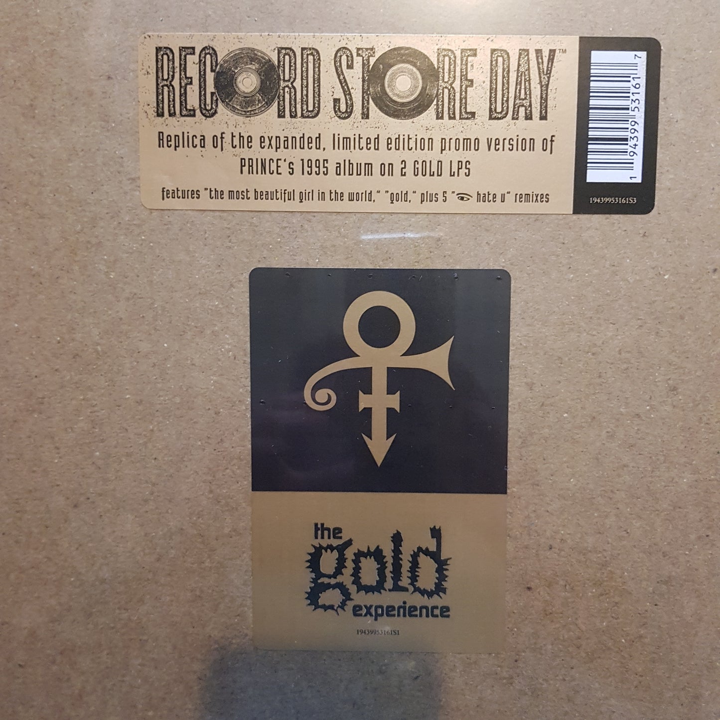 PRINCE - THE GOLD EXPERIENCE (GOLD COLOURED) (2LP) VINYL JUNE RSD 2022