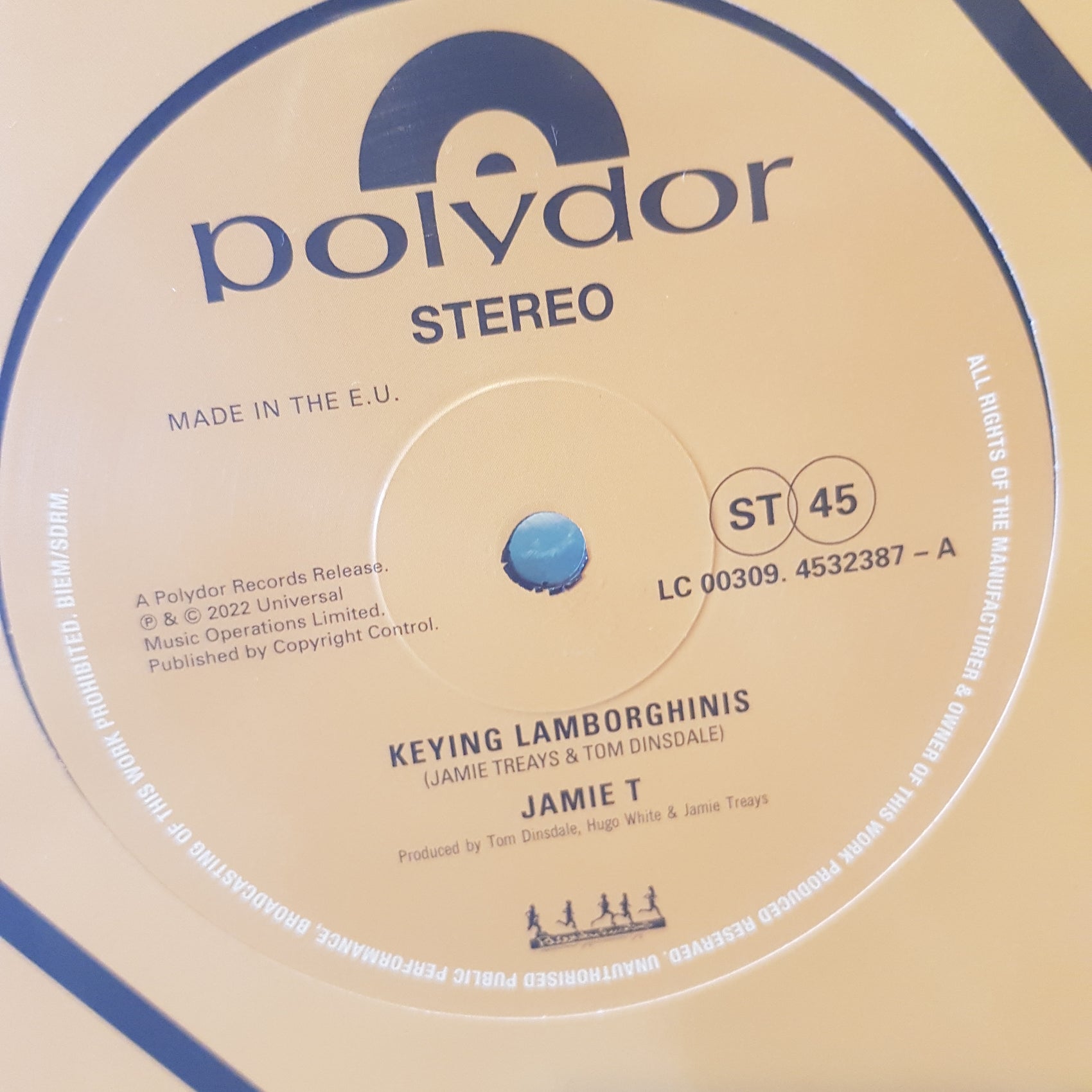 JAMIE T - KEYING LAMBORGHINIS(10") JUNE RSD 2022