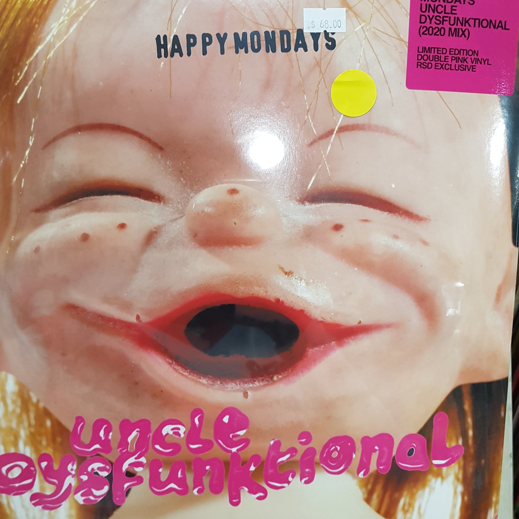 HAPPY MONDAYS - UNCLE DYSFUNKTIONAL 2020 MIX (PINK COLOURED) (2LP)VINYL JUNE RSD 2022
