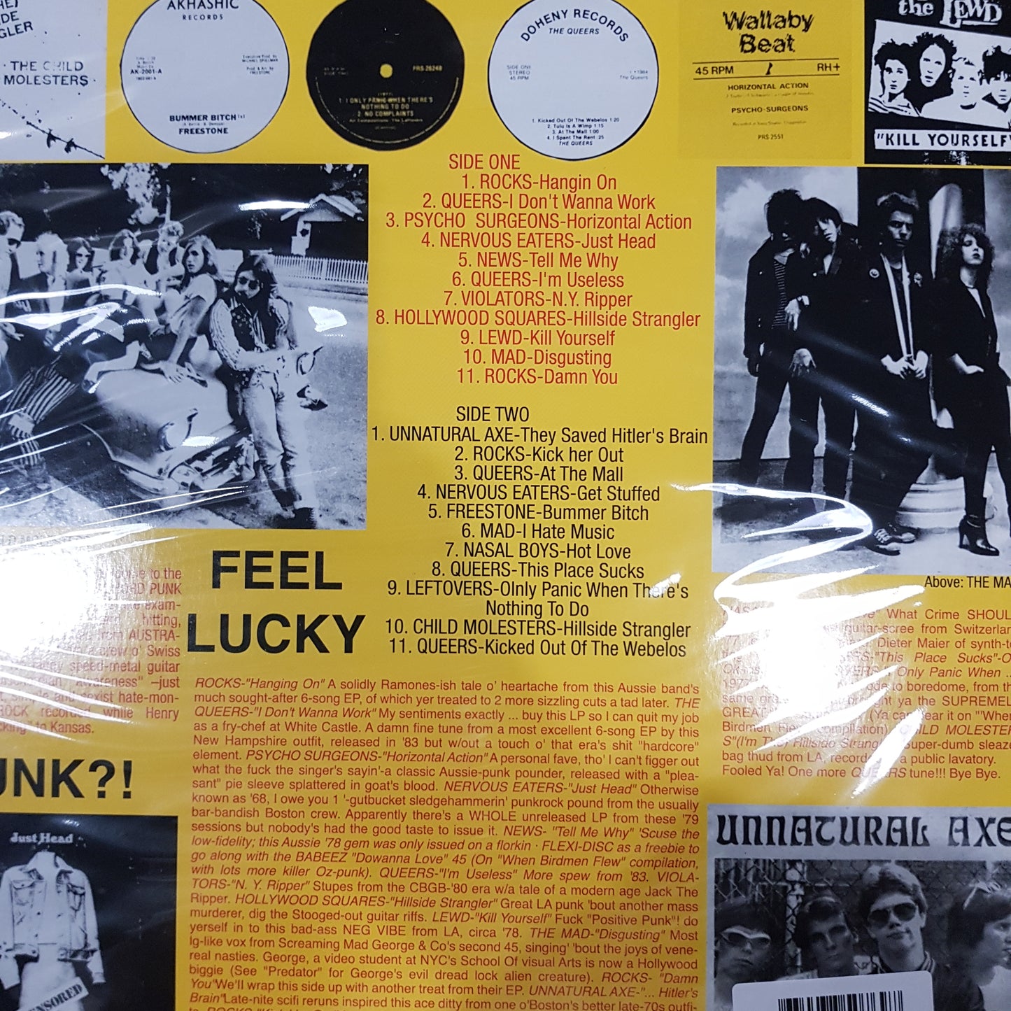 VARIOUS ARTISTS - FEEL LUCKY PUNK?!! VINYL