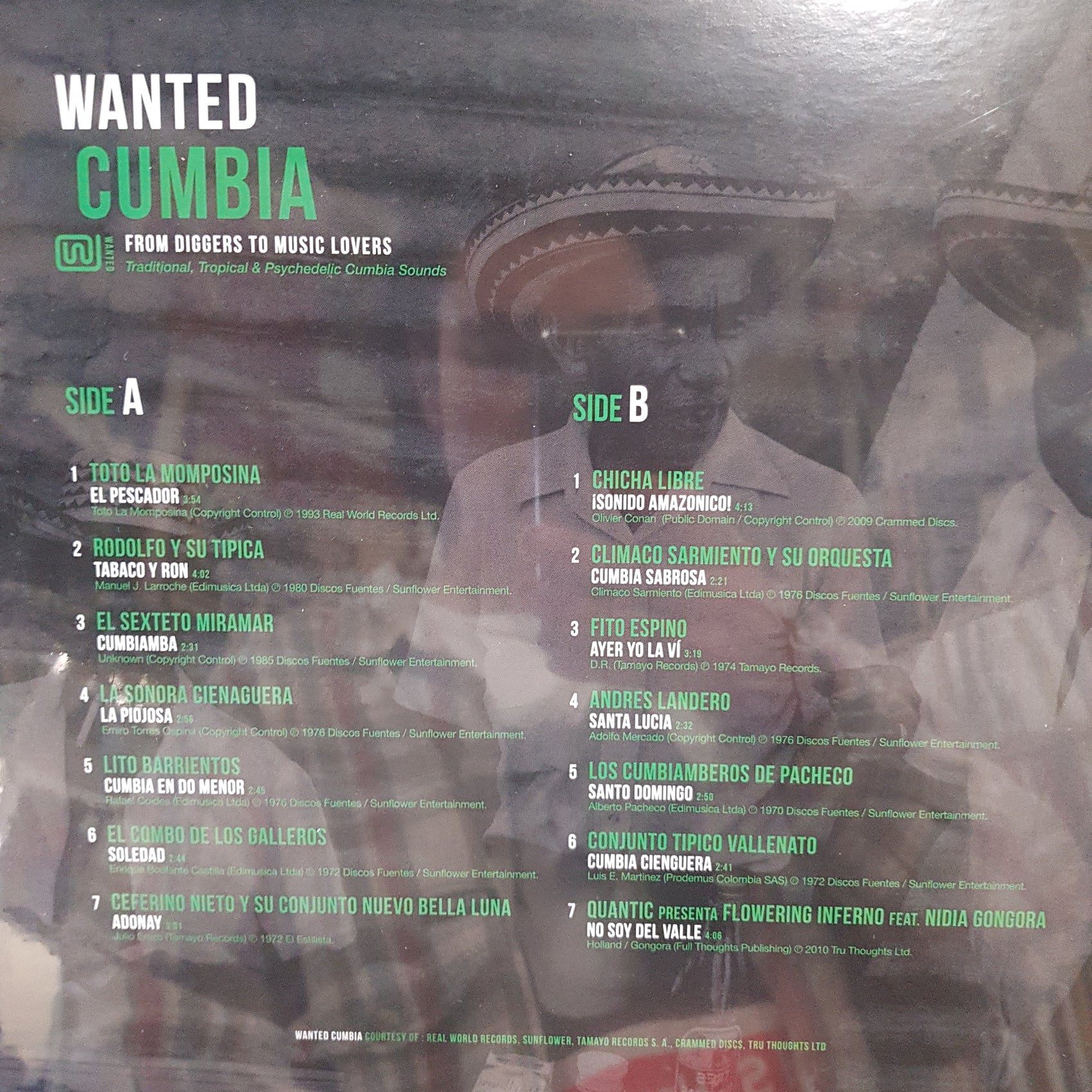 VARIOUS ARTISTS - WANTED CUMBIA VINYL