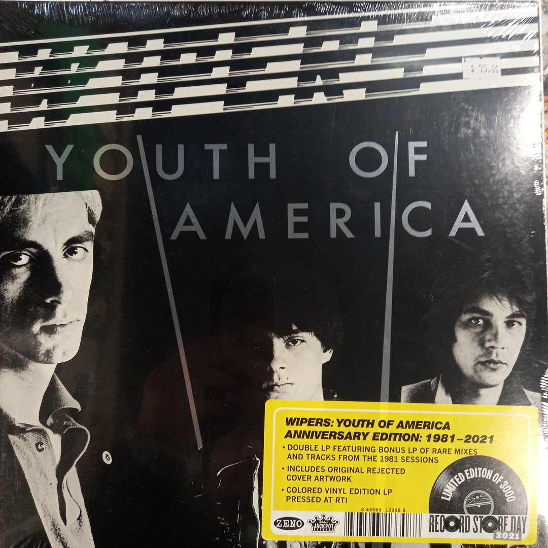 WIPERS - YOUTH OF AMERICA 2LP (COLOURED VINYL)