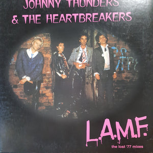 JOHNNY THUNDERS - LUSEDLFF: THE LOST MIXES (PINK AND BLACK COLOURED) (USED VINYL 2015 EURO EX+/EX)