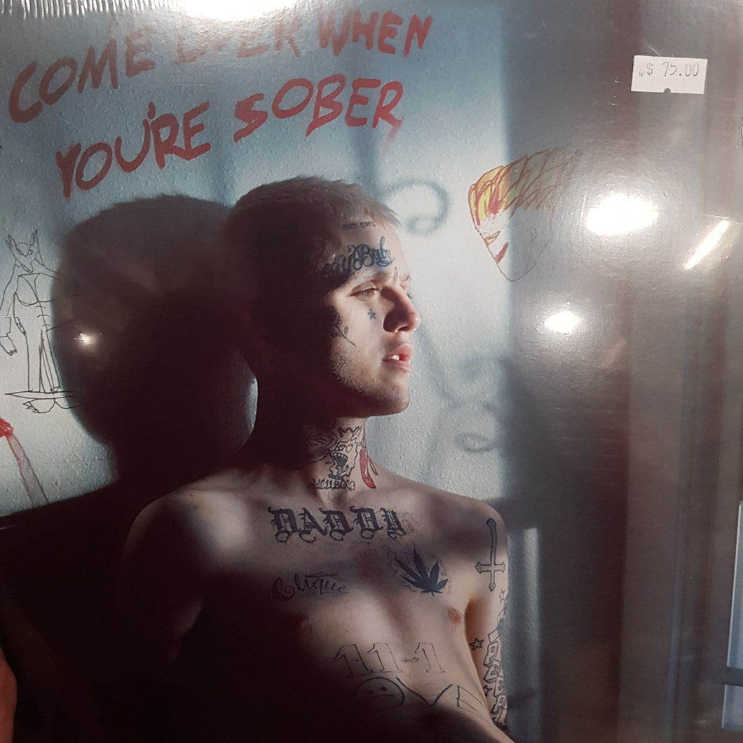 LIL PEEP - COME OVER WHEN YOURE SOBER PART 1 AND 2 (PINK AND BLACK COLOURED) (2LP) VINYL