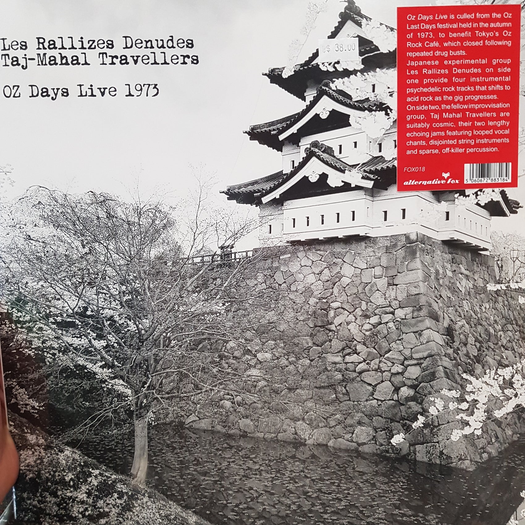 LES RALLIZES DENUDES AND TAJ MAHAL TRAVELLERS - OZ DAYS LIVE 1973 VINYL