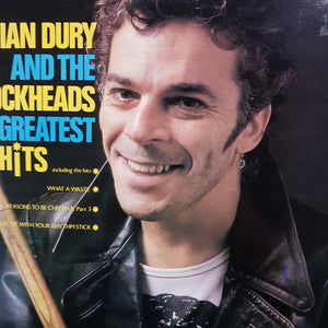 IAN DURY AND THE BLOCKHEADS - GREATEST HITS (USED VINYL 1982 UK M-/EX+)