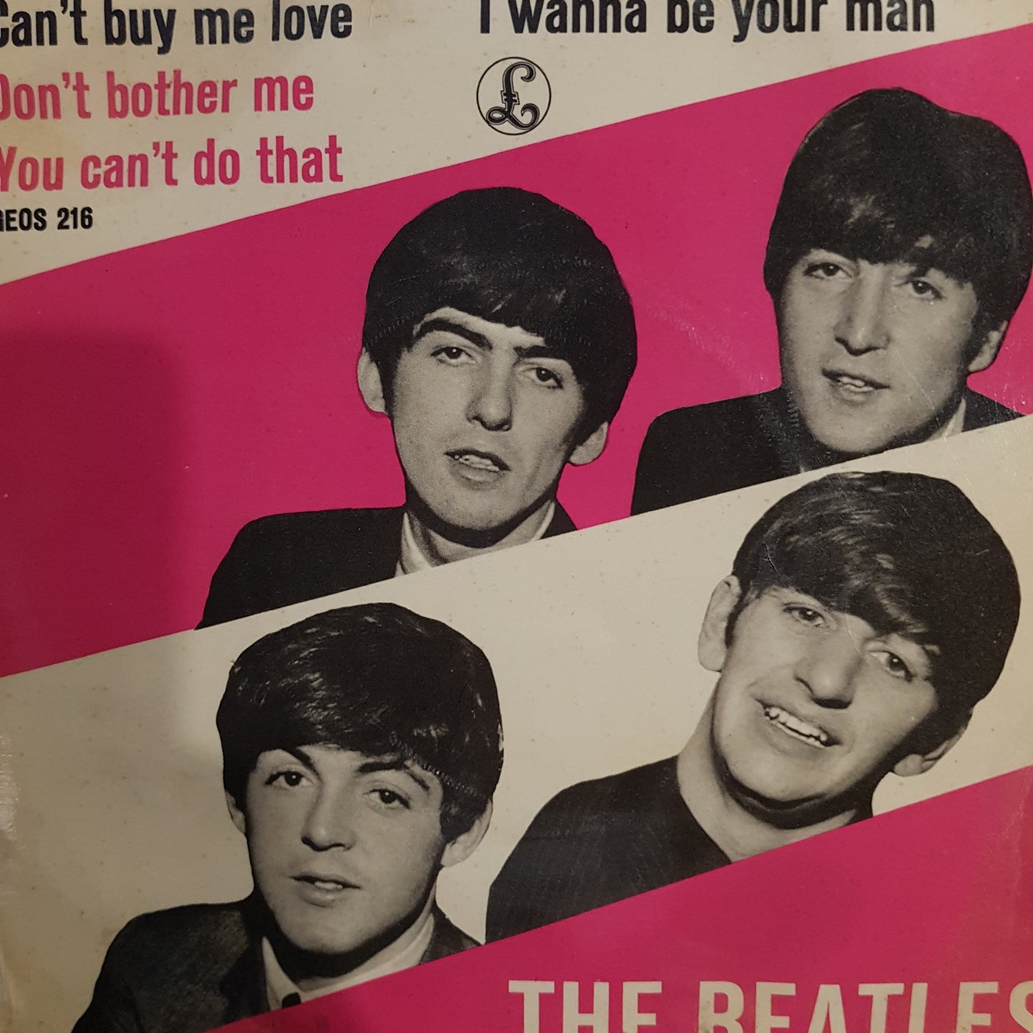 BEATLES - CANT BUY ME LOVE (7") (USED VINYL 1964 DANISH EX+/EX-)
