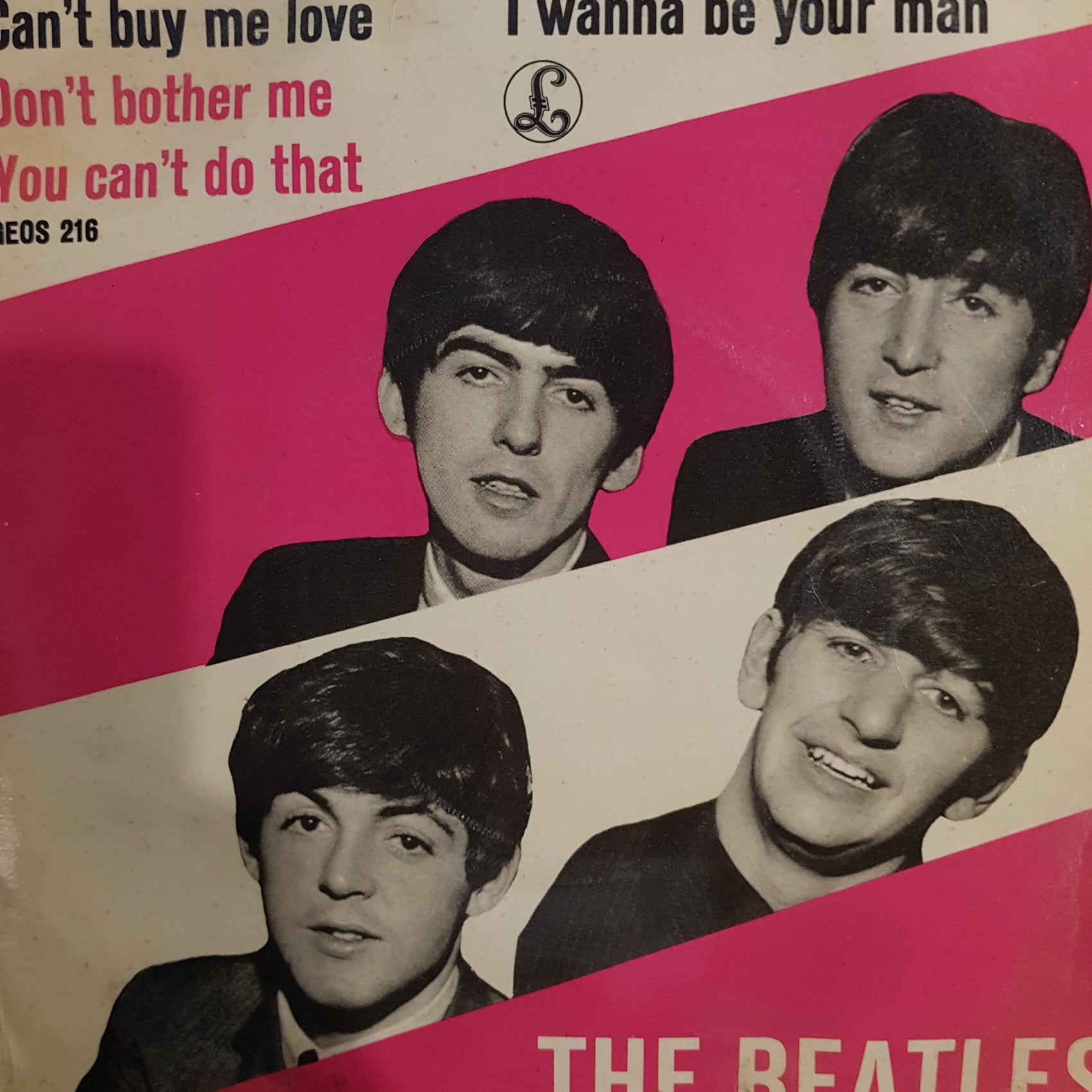 BEATLES - CANT BUY ME LOVE (7") (USED VINYL 1964 DANISH EX+/EX-)