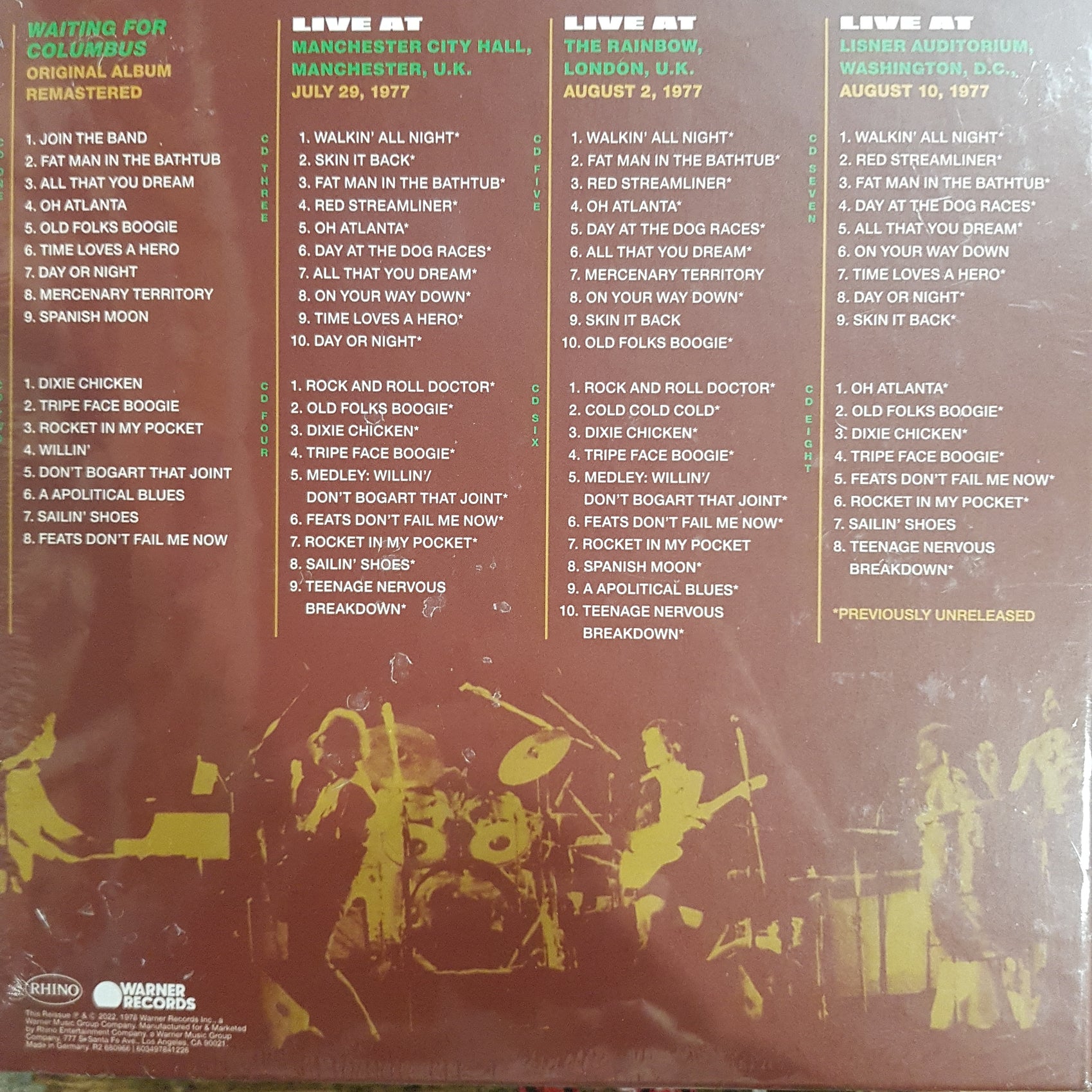 LITTLE FEAT - WAITING FOR COLUMBUS (8CD) BOX SET