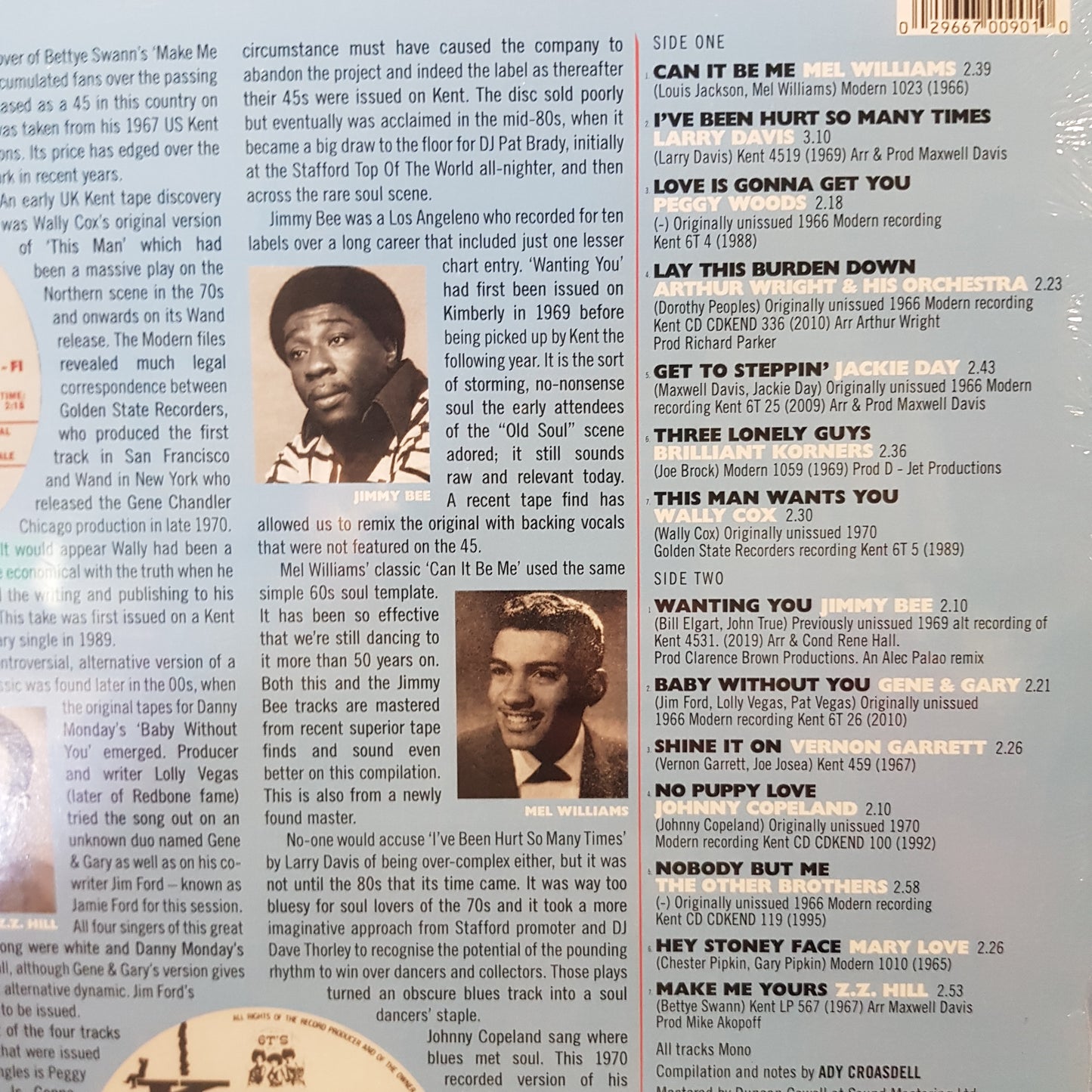 VARIOUS ARTISTS - LOS ANGELES MODERN KENT NORTHERN SOUL VINYL
