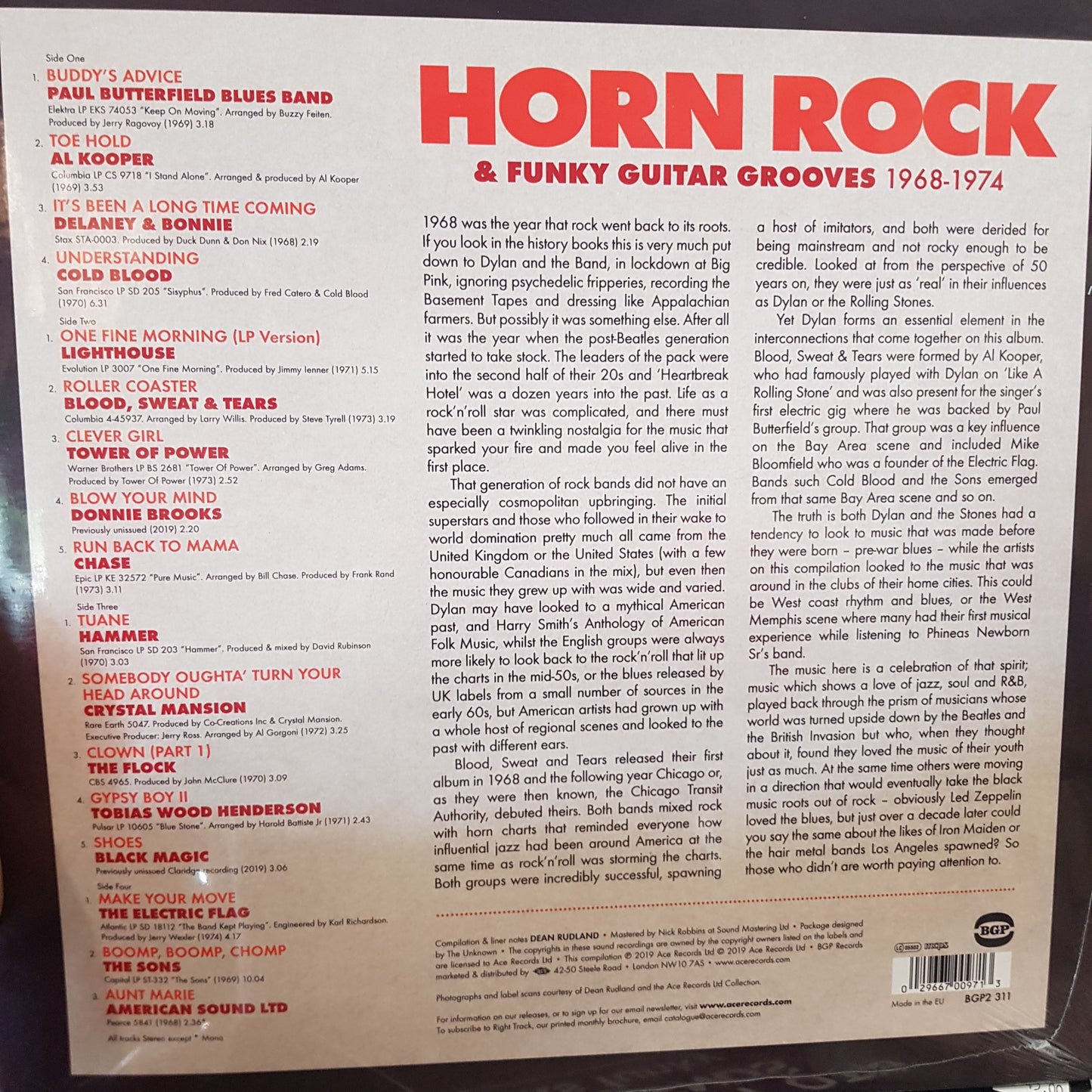 VARIOUS ARTISTS - HORN ROCK (2LP) VINYL