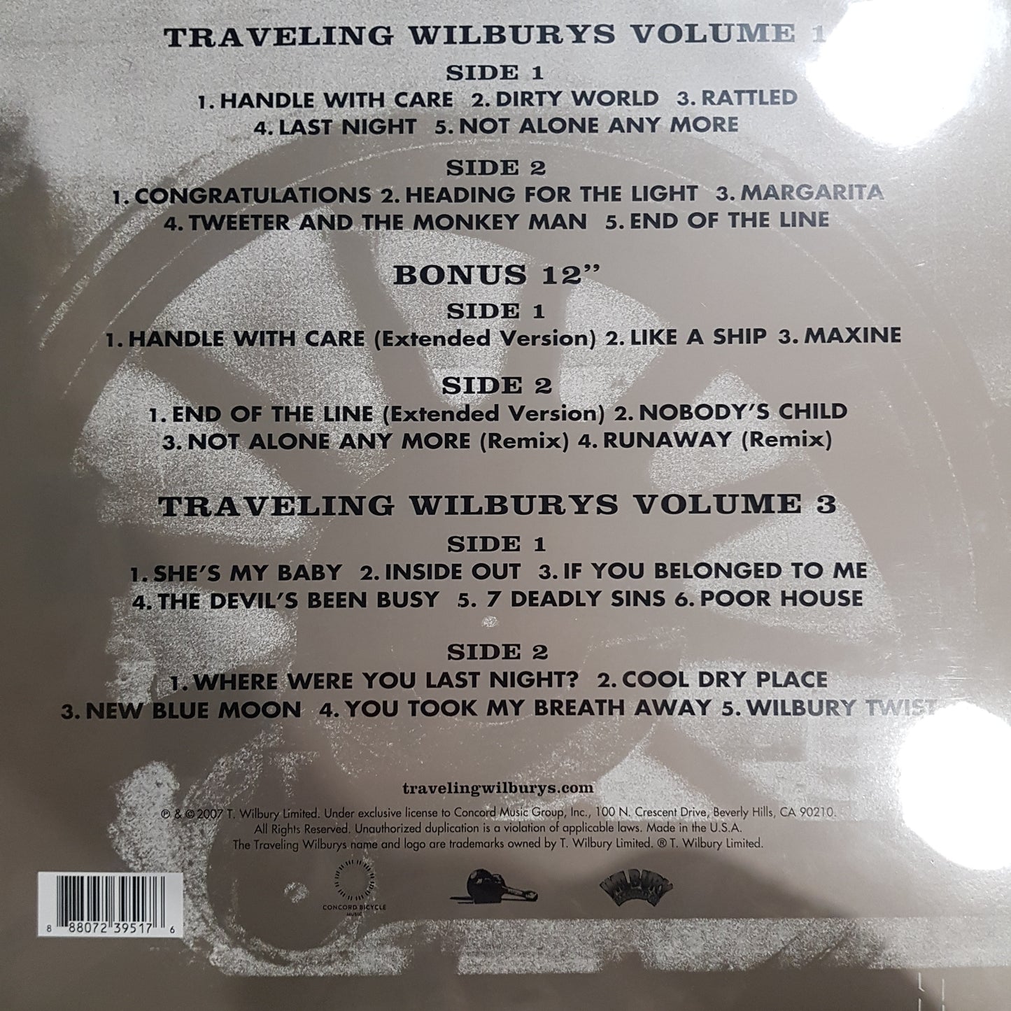 TRAVELING WILBURYS - COLLECTION (3LP) VINYL BOX SET