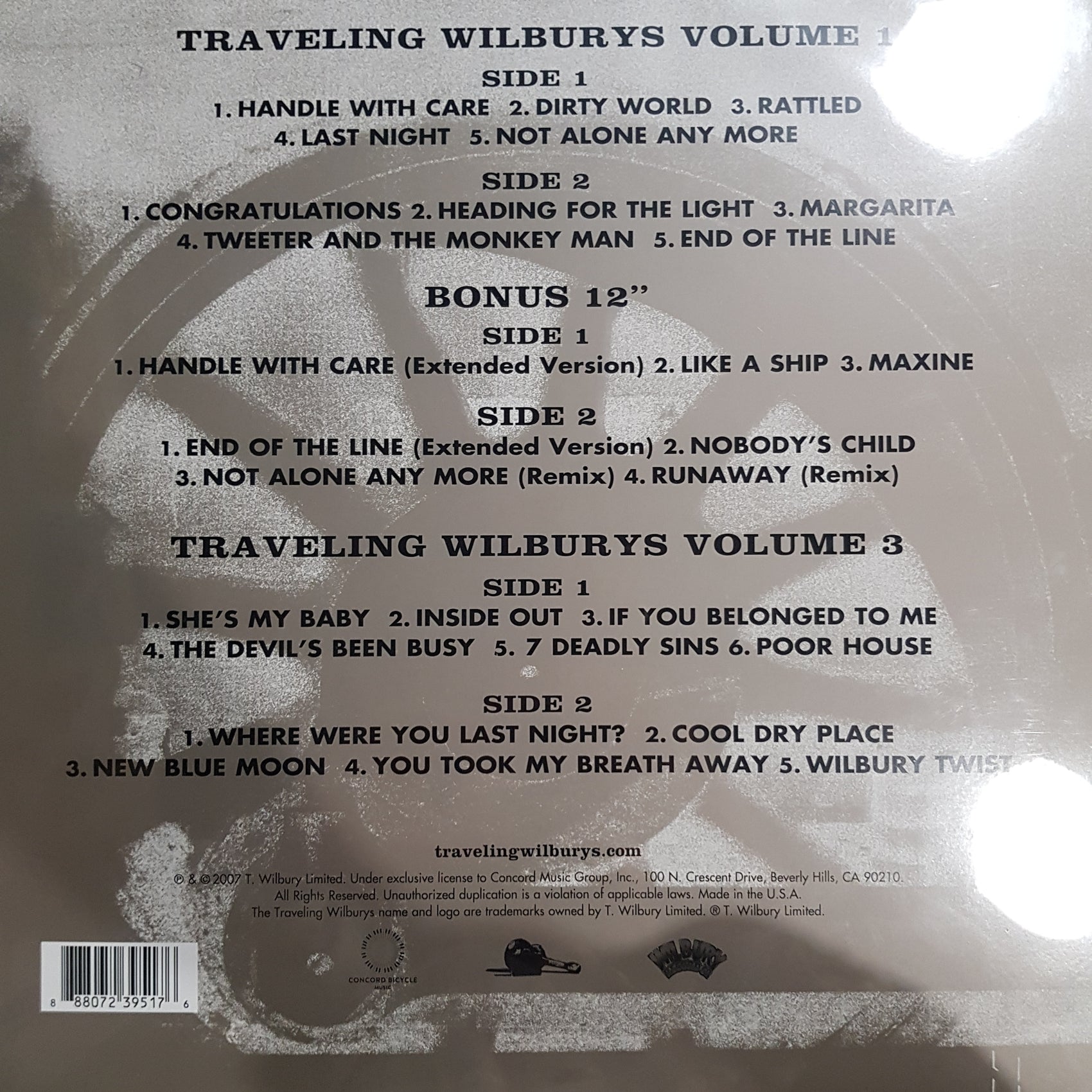 TRAVELING WILBURYS - COLLECTION (3LP) VINYL BOX SET