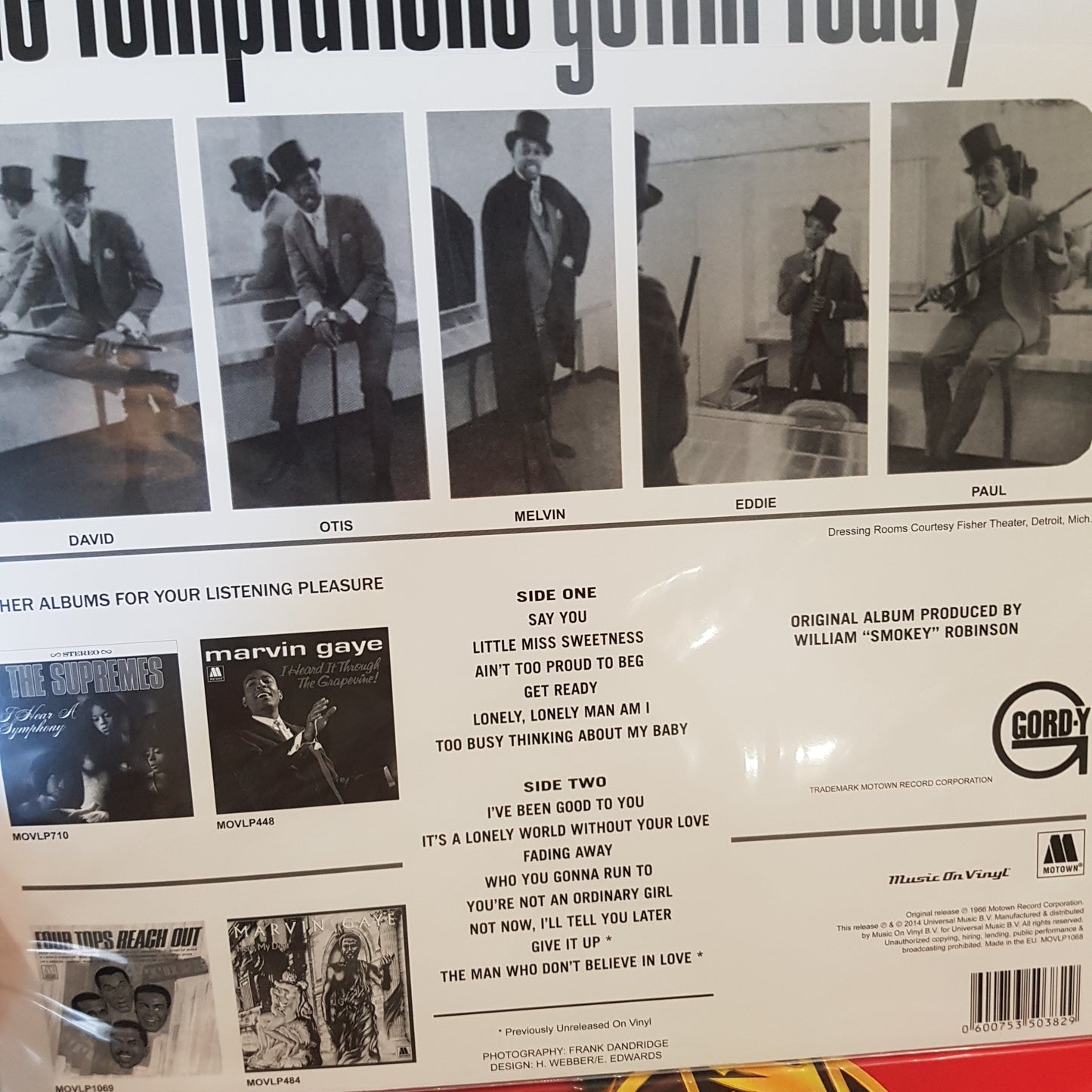TEMPTATIONS - GETTIN' READY VINYL