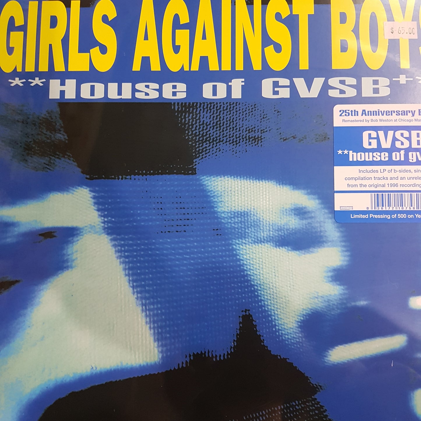 GIRLS AGAINST BOYS - HOUSE OF GVSB (25TH ANNIVERSARY EDITION) (YELLOW COLOURED) (2LP) VINYL