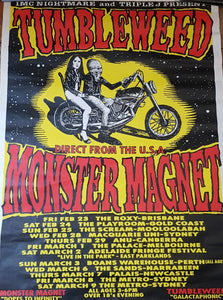 TUMBLEWEED - MONSTER MAGNET AUS POSTER (1996 USED) POSTER