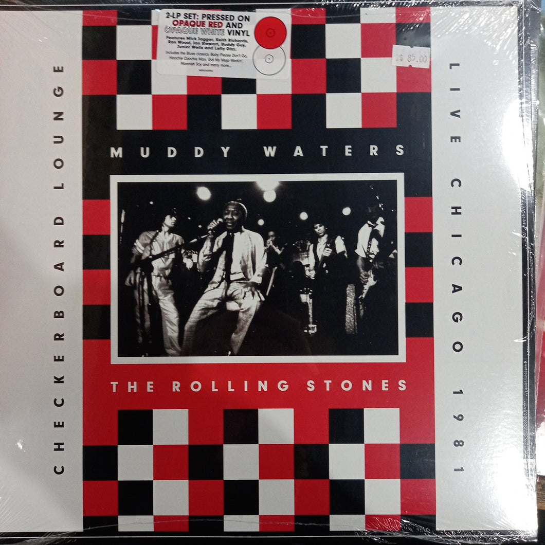 MUDDY WATERS AND THE ROLLING STONES - CHECKERBOARD LOUNGE LIVE CHICAGO 1981 (2LP WHITE/RED COLOURED)  VINYL