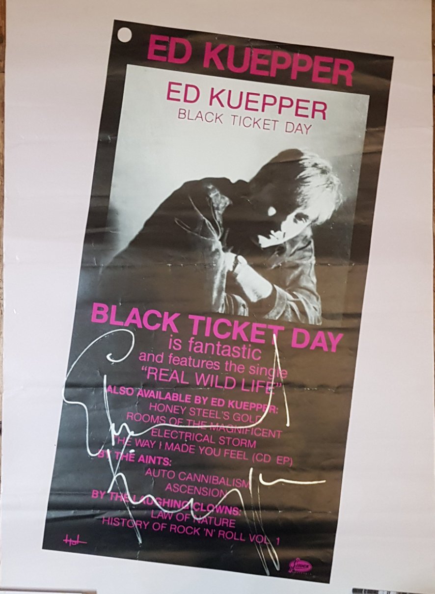 ED KUEPPER - BLACK TICKET DAY PROMO (SIGNED) (1992 USED VINYL 1988 AUS EX+/EX-)