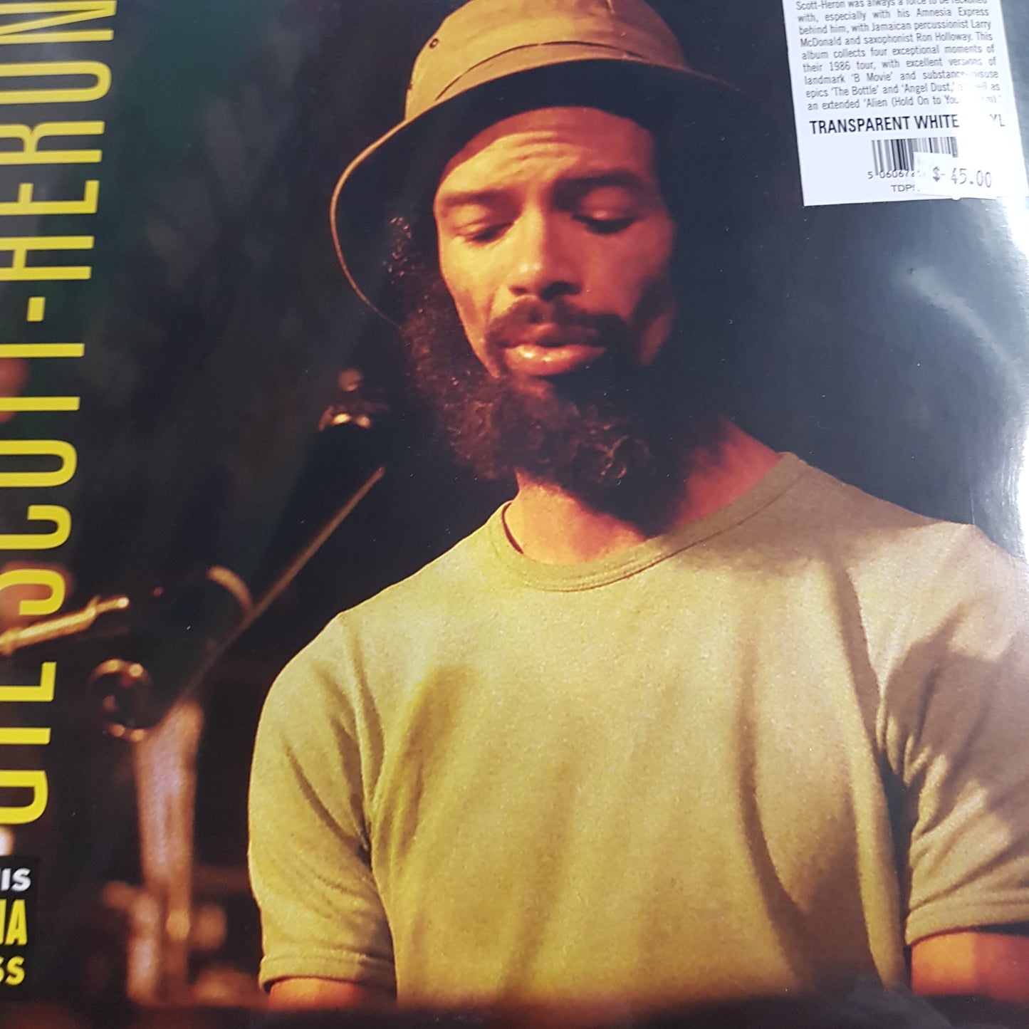 GIL SCOTT-HERON - LIVE 1986 (WHITE COLOURED) VINYL