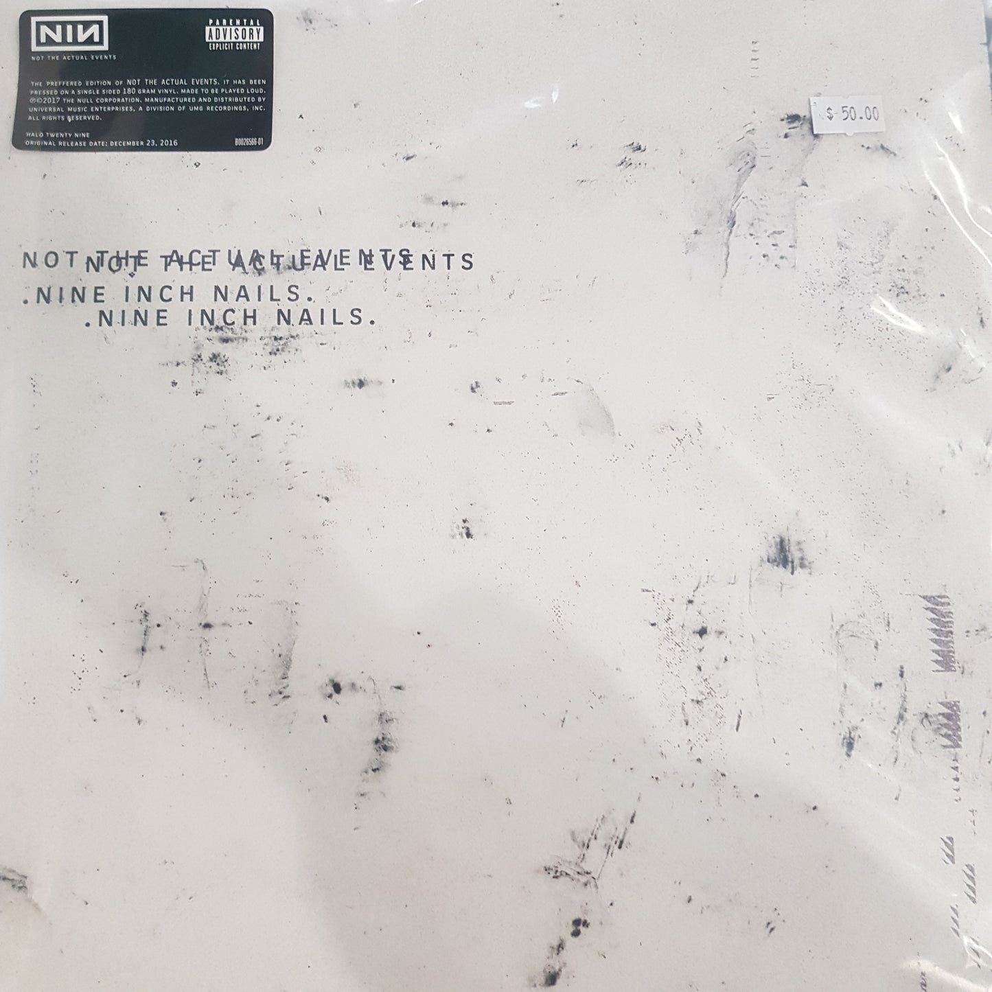 NINE INCH NAILS - NOT THE ACTUAL EVENTS VINYL