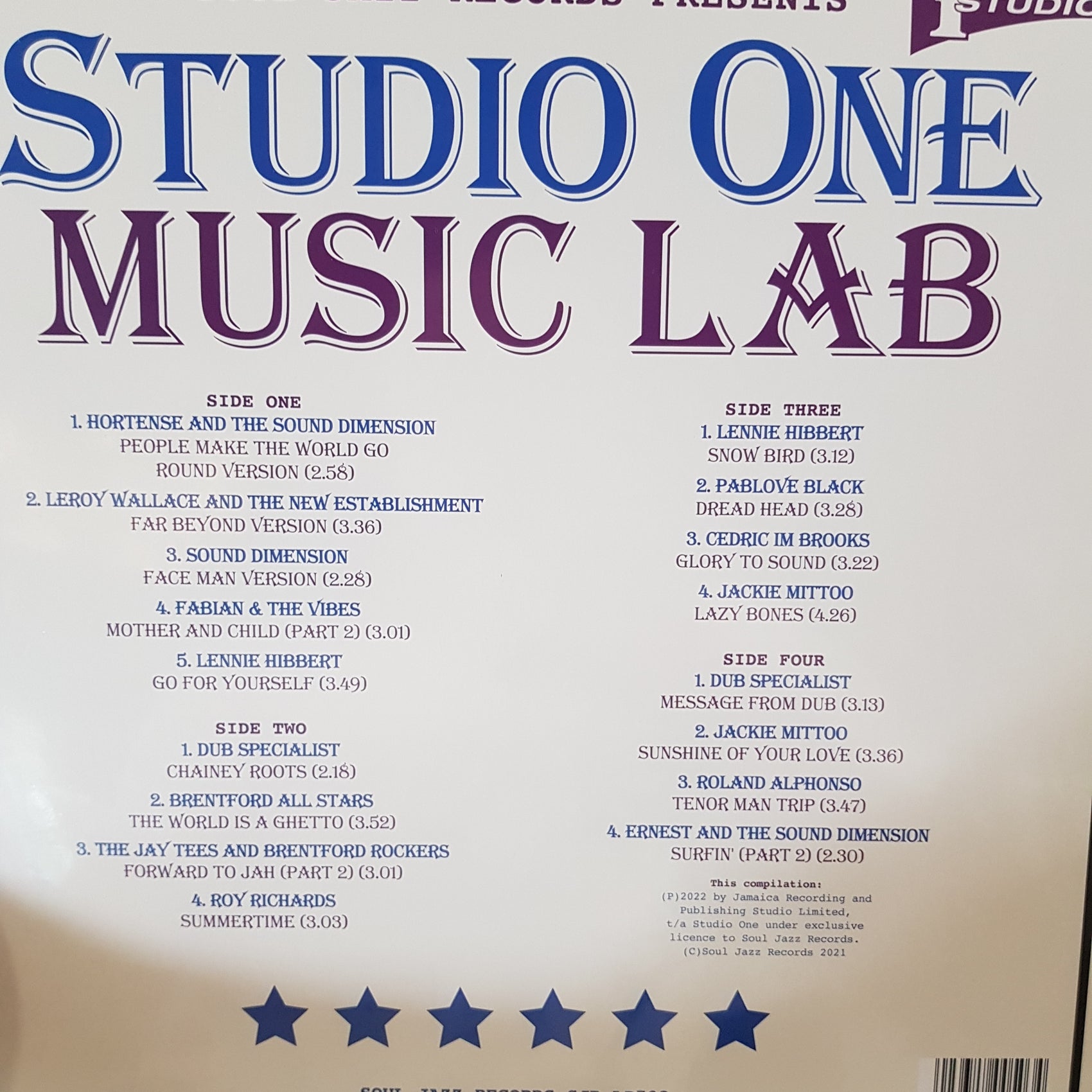 VARIOUS ARTISTS - SOUL JAZZ PRESENTS: MUSIC LAB: REGGAE FUNK DUB (2LP) VINYL RSD 2021
